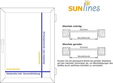 Plissee One Size Style Crepe, sunlines, blickdicht, mit Bohren, verspannt, verschraubt, Zubehörfarbe grau