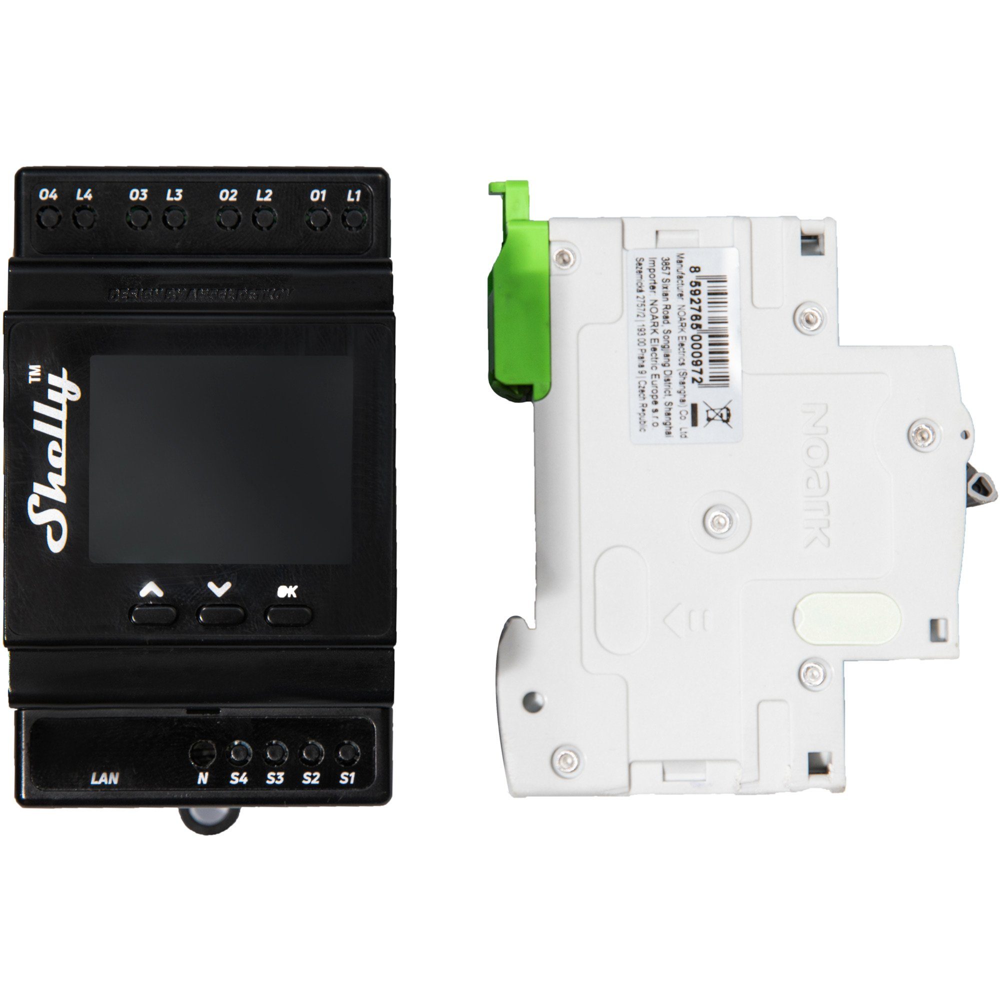 Shelly Relais-Modul Shelly 4Pro PM, Relais, (vier Kanäle)