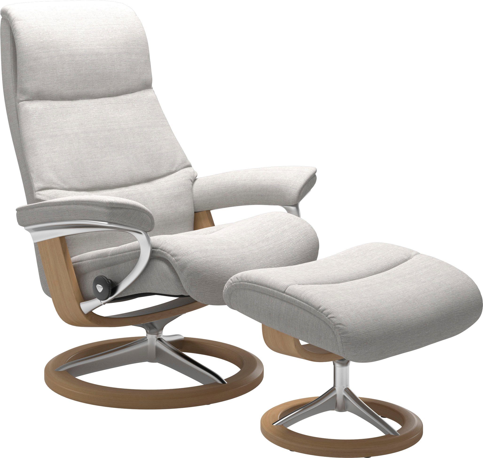 Stressless® Relaxsessel View, Signature M,Gestell Base, mit Größe Eiche