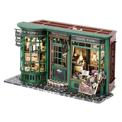 Cute Room 3D-Puzzle Puppenhaus Miniatur DIY Modellbausatz Magic Shop, Puzzleteile, 3D-Puzzle Modellbausatz 1:24 mit Möbeln zum Basteln-Serie Mini Szenen