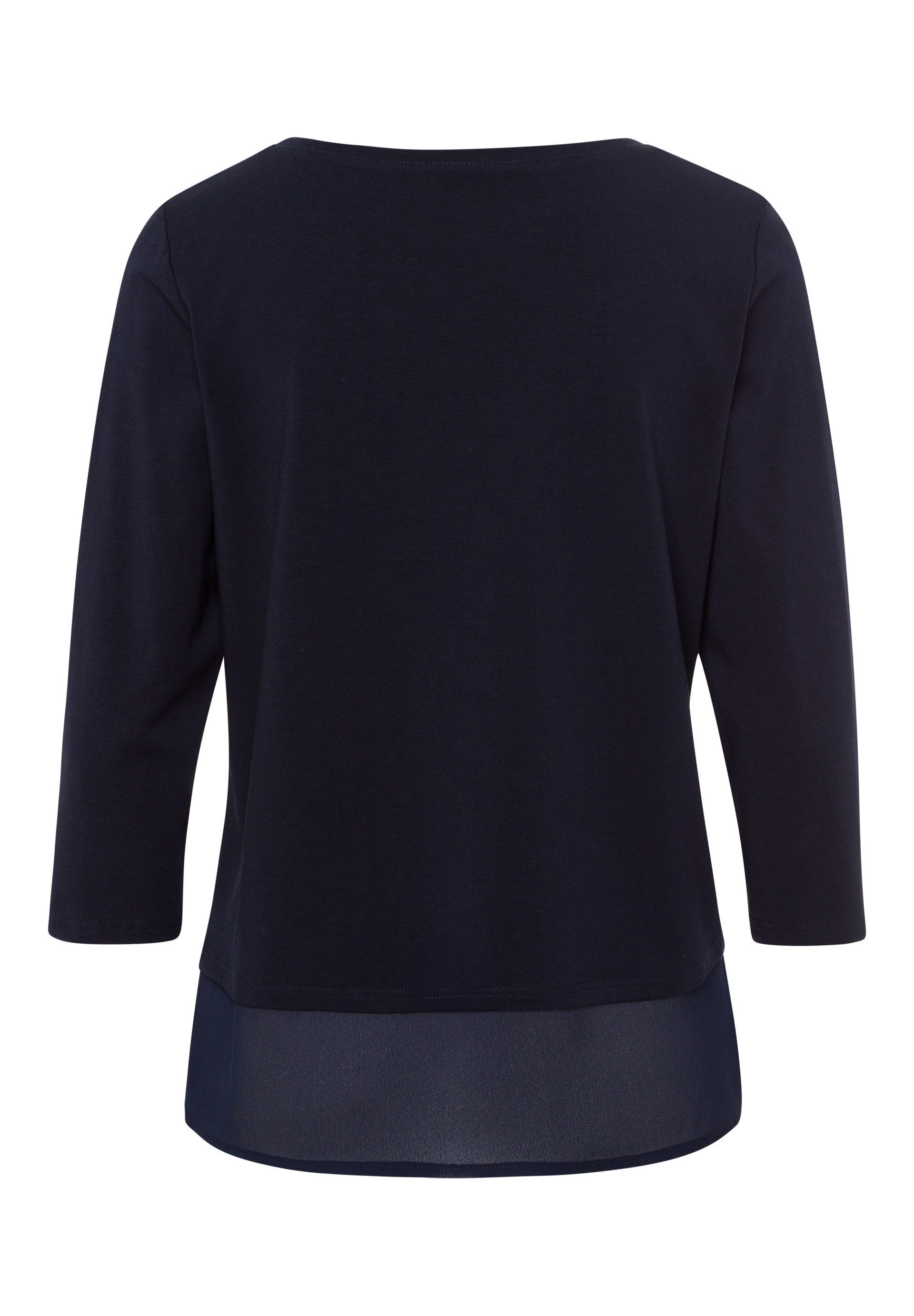 FRANK WALDER 3/4-Arm-Shirt mit Chiffon-Saum günstig online kaufen