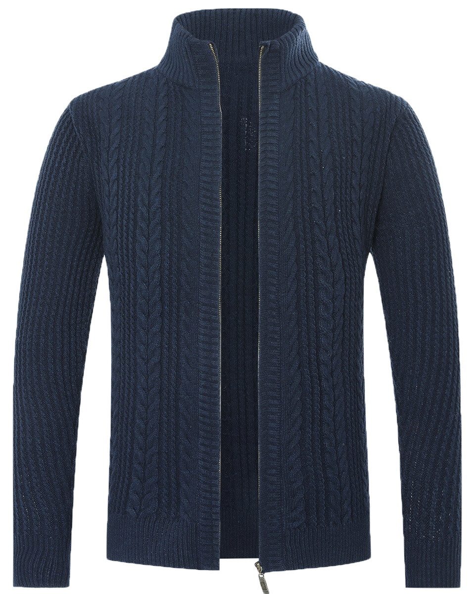 Allthemen Cardigan Herren Strickjacke mit Reißverschluss günstig online kaufen