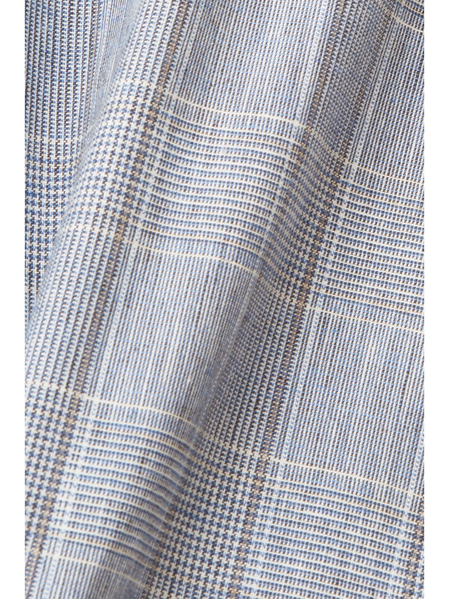 Esprit Collection Anzughose schmaler Karo-Anzughose Passform in