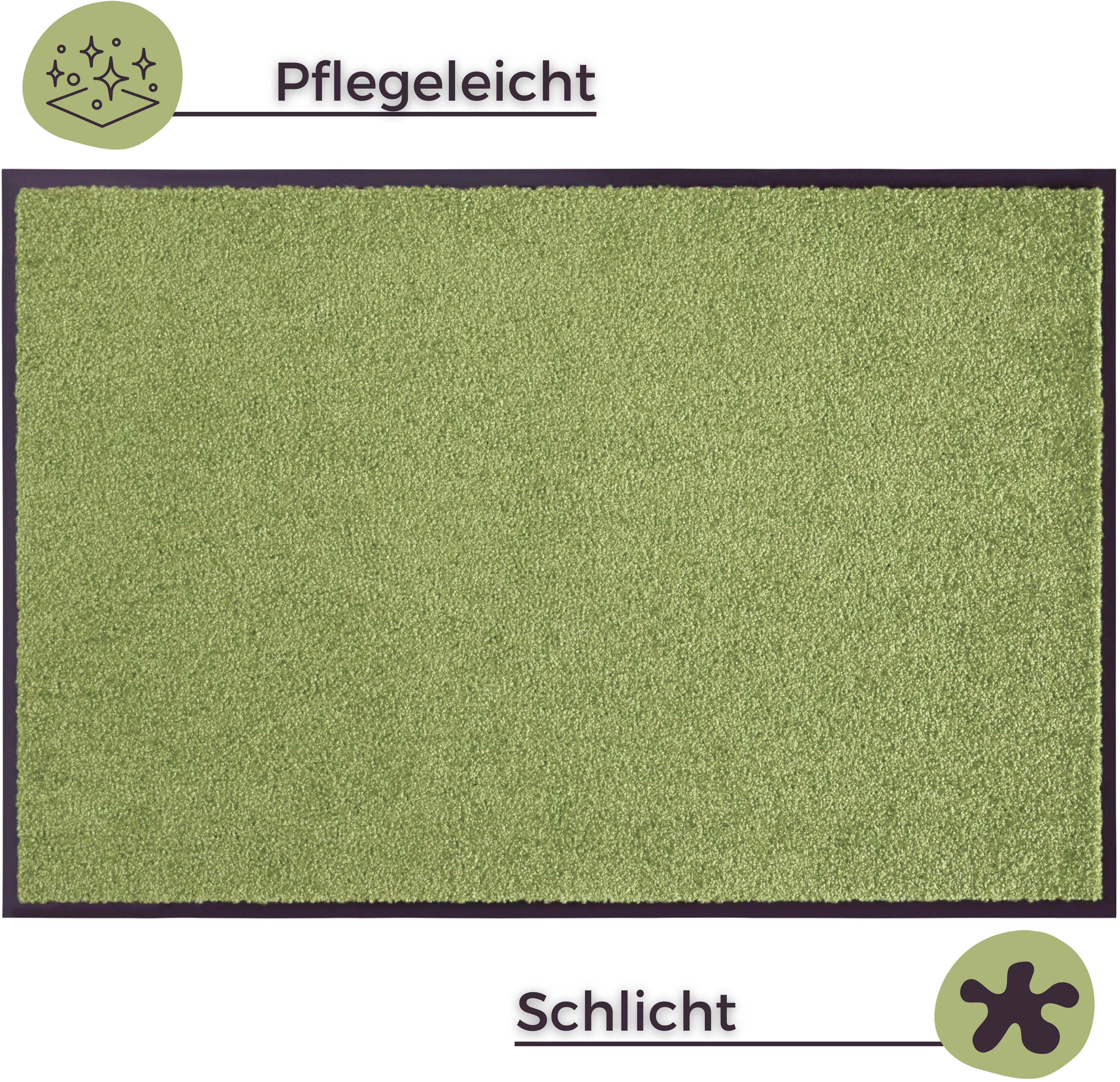 OTTO home Fußmatte Clean & Walk, rechteckig, Höhe: 7 mm, Schmutzfangmatte, Türmatte, In- und Outdoor, Teppich, Läufer, waschbar