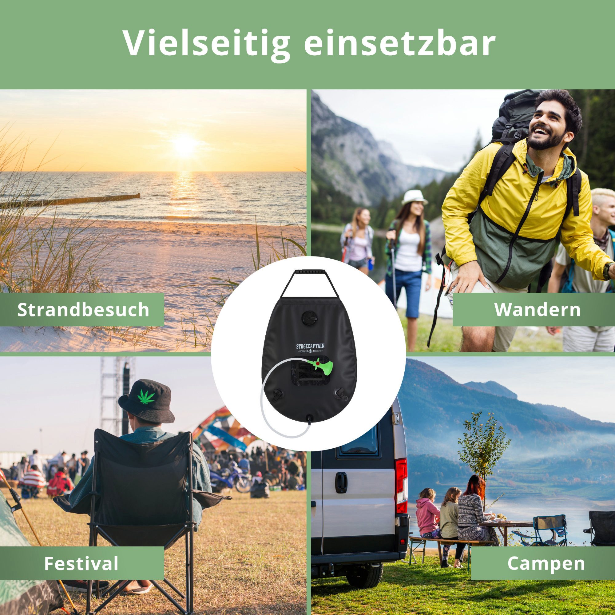 Stagecaptain Solardusche MD-20 Deluxe Showerqueen Mobildusche - Outdoor-Dus günstig online kaufen