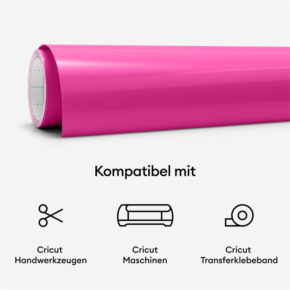 Cricut Dekorationsfolie Wärmeaktivierte Vinyl Folie HOT Pink, Farbveränderung, gestalten, dekorieren, Vinylaufkleber