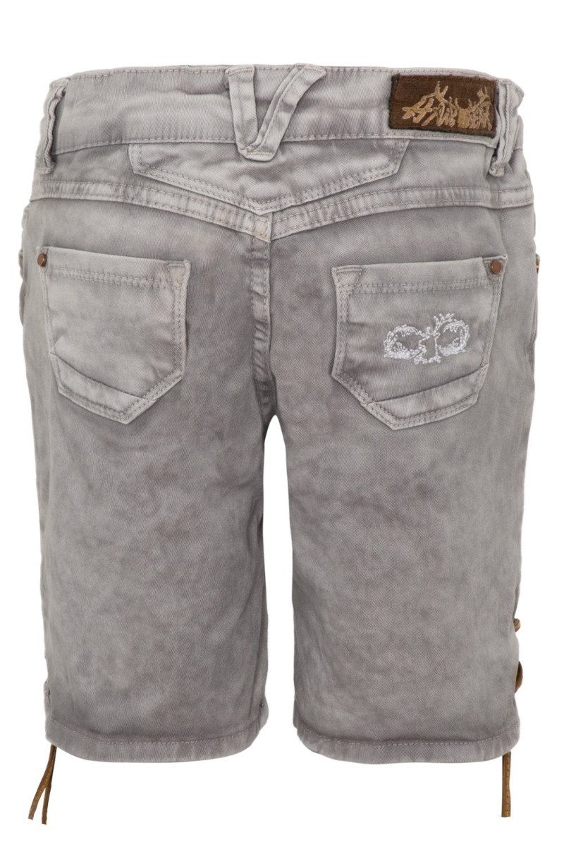 Hangowear Lederhose Trachtenjeans Kinder - COLOR KIDS - hellgrau – Bild 5 von 5