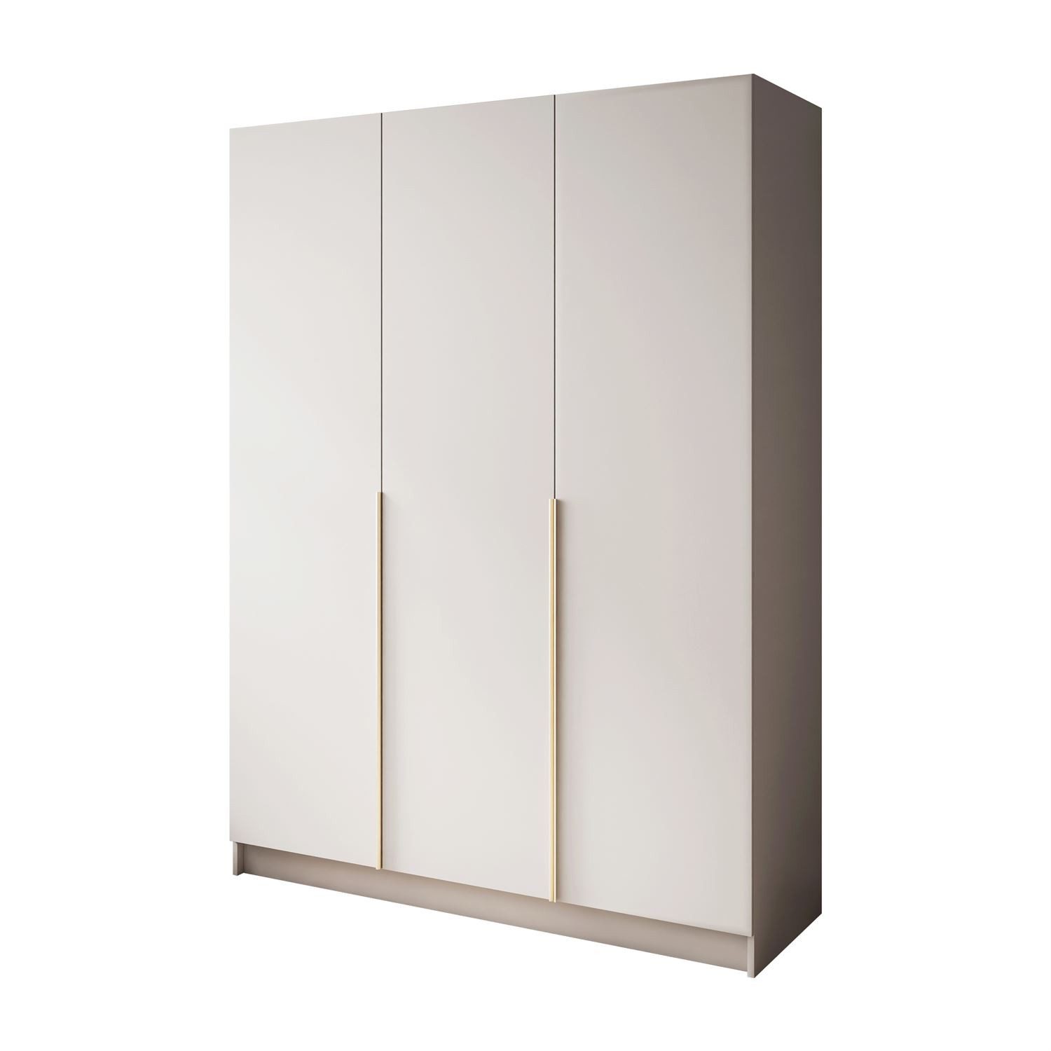 Lookway Kleiderschrank SAVAGE 3D Kaschmir Dreitüriger Schrank mit Kleiderstange Breite: 150 cm