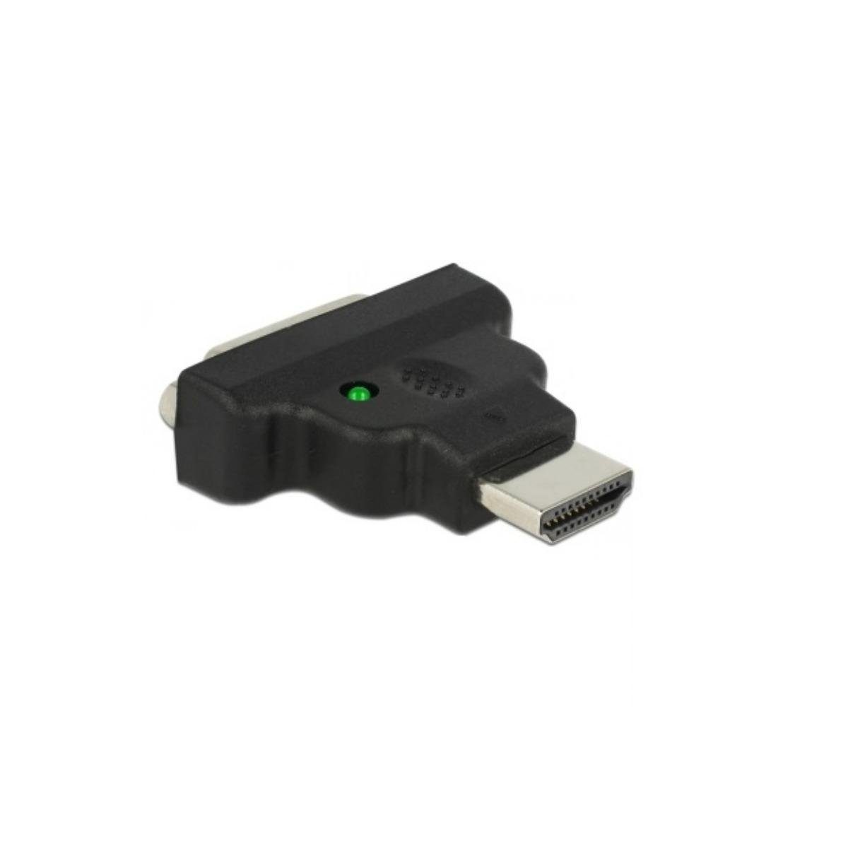 Delock 65020 HDMI, HDMI-Stecker LED - - Pin-Buchse Computer-Kabel, > mit HDMI DVI-25 Adapter