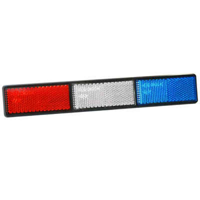 HR Autocomfort Reflektor-Aufkleber Katzenauge Rückstrahler Reflektor rot weiss blau 22 cm E-Prüfzeichen