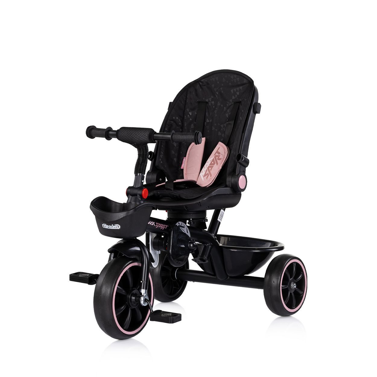 Chipolino Dreirad Tricycle Max Sport 2 in 1, Dreirad, Becherhalter, Sitz umkehrbar, Korb