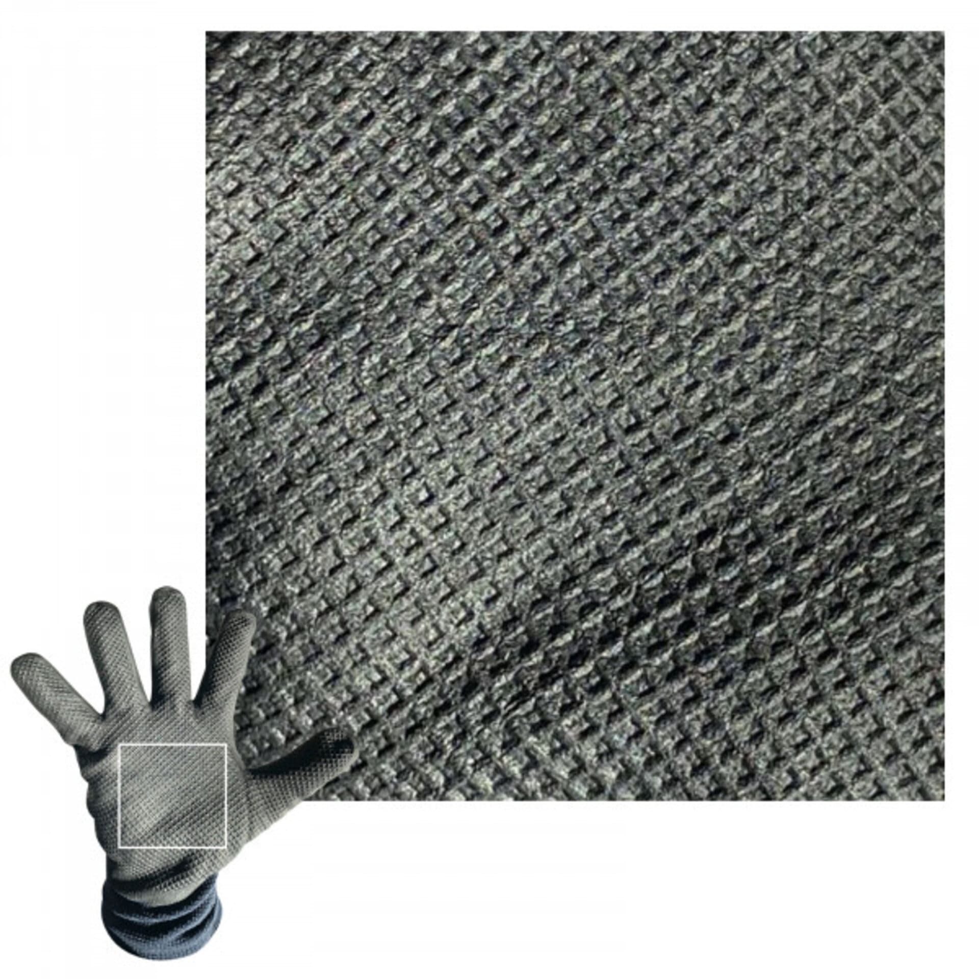 Hase Safety Gloves Arbeitshandschuhe 508660 Padua ice Montagehandschuh Nylon Nitrilschaum (Packung, 12-St., VPE= 12 Paar, Gr 7-11) Diamond Grip/ Atmungsaktiv