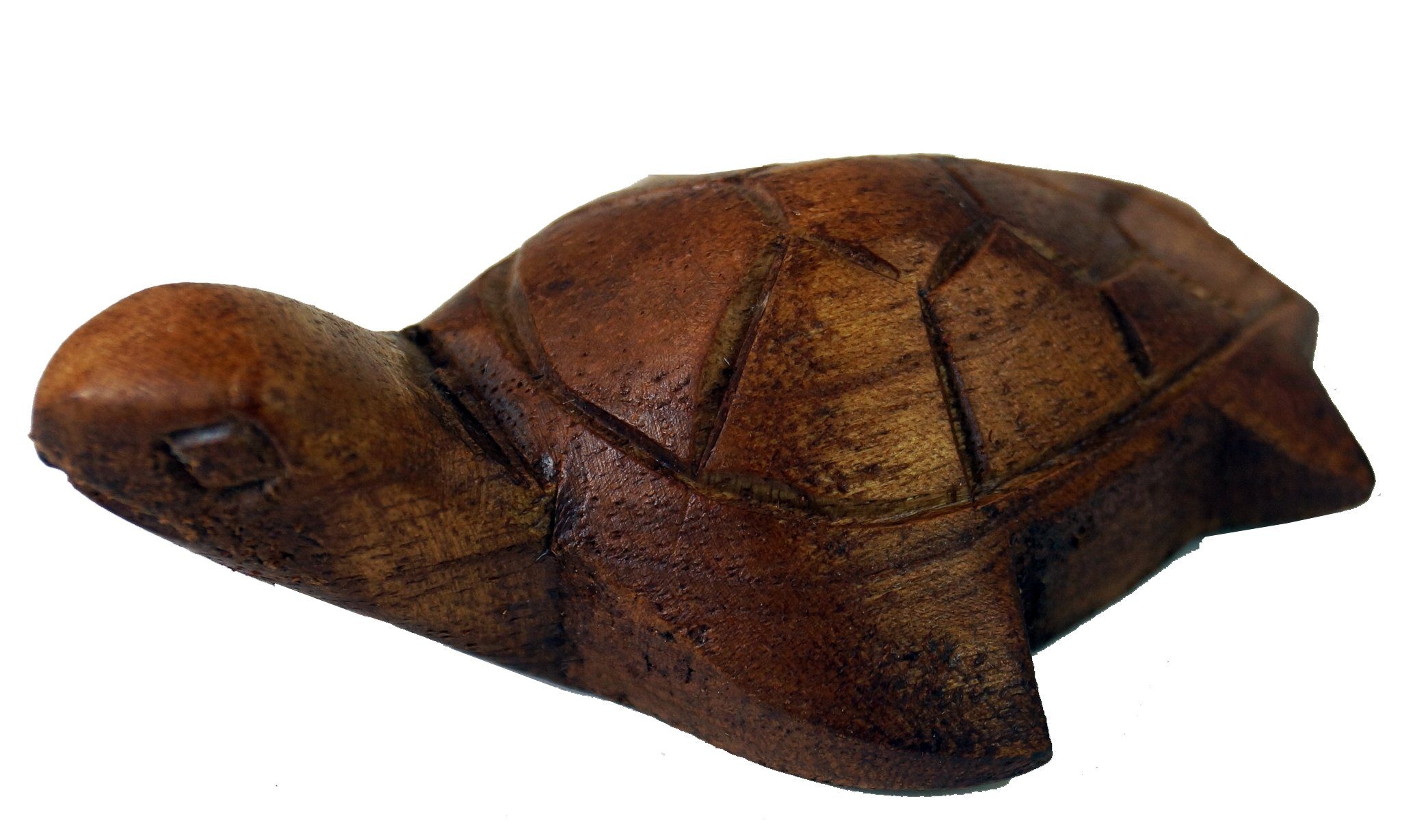 Guru-Shop Dekofigur Geschnitzte kleine Deko Figur - Schildkröte 4