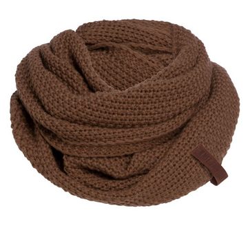 Knit Factory Schal Coco Schals One Size Glatt Braun, (1-St), Schal Strickschal Umhängetuch Tuch Strickware