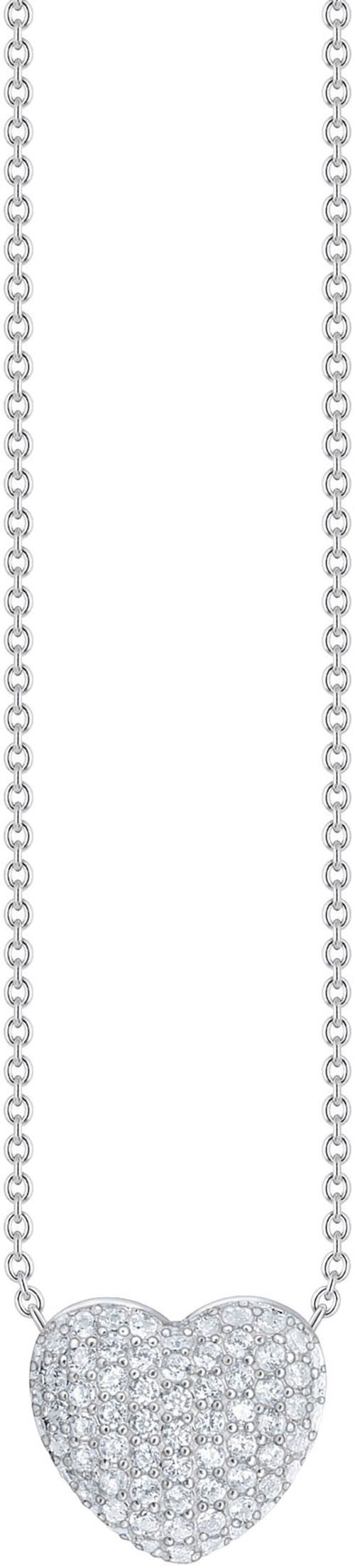 Herzkette Schmuck Silber 925 Halskette mit Anhänger in Herzform, KE2277-051