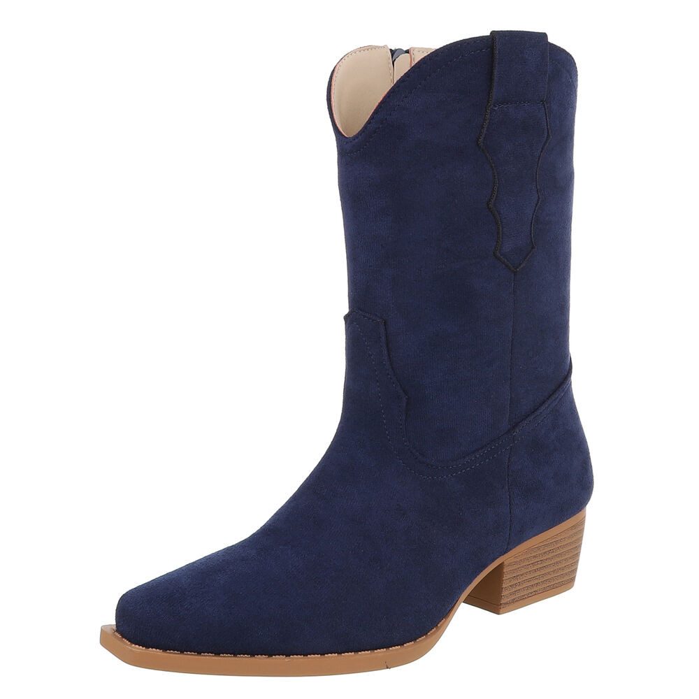 Ital-Design Stilvoller Cowboystiefel mit praktischem Reißverschluss Western günstig online kaufen