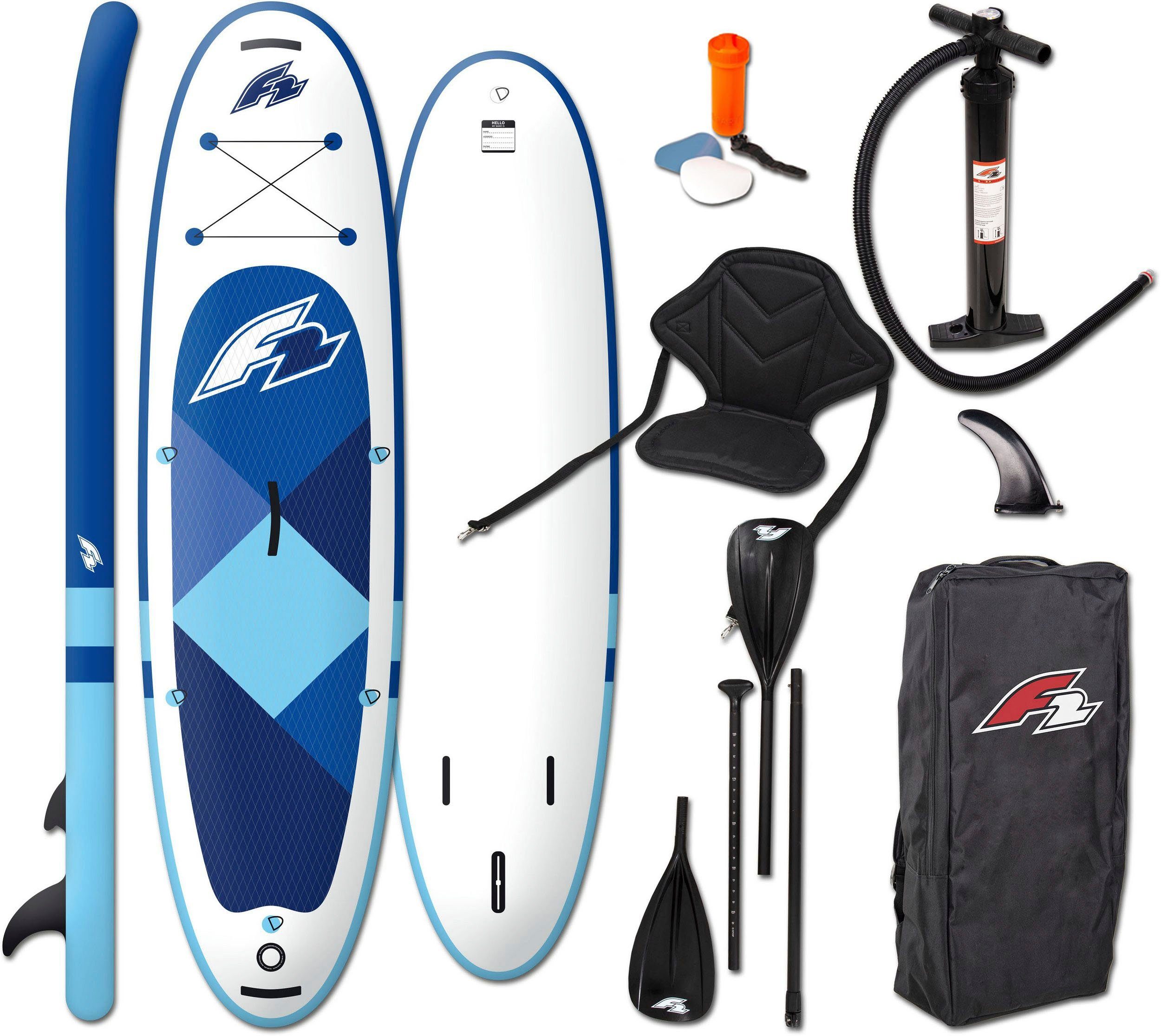 F2 SUP-Board Prime Sitz Sitz), Wendepaddel, Paddling Stand + (mit und Paddel Up