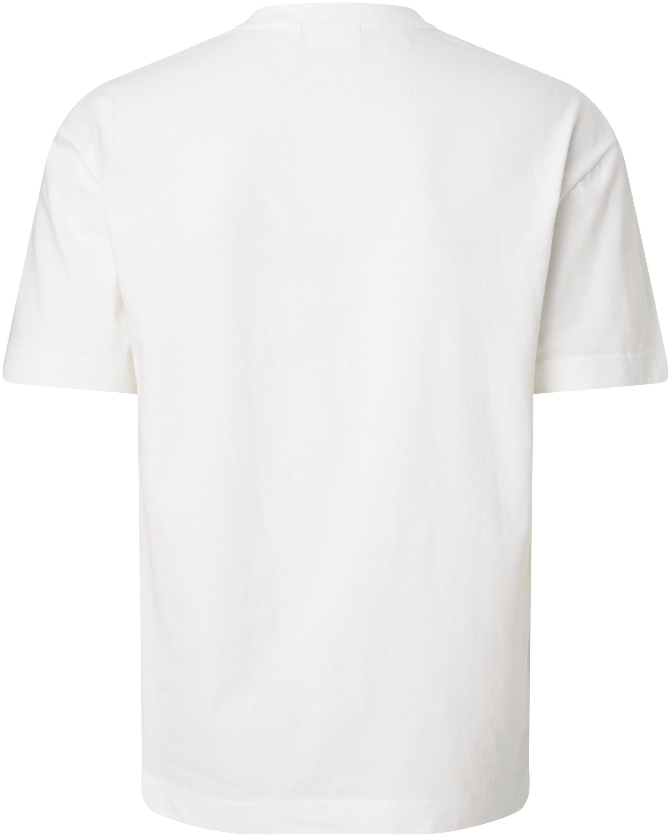 auf Klein der T-SHIRT T-Shirt weiß mit Brust COTTON COMFORT FIT Klein Calvin Calvin Logo