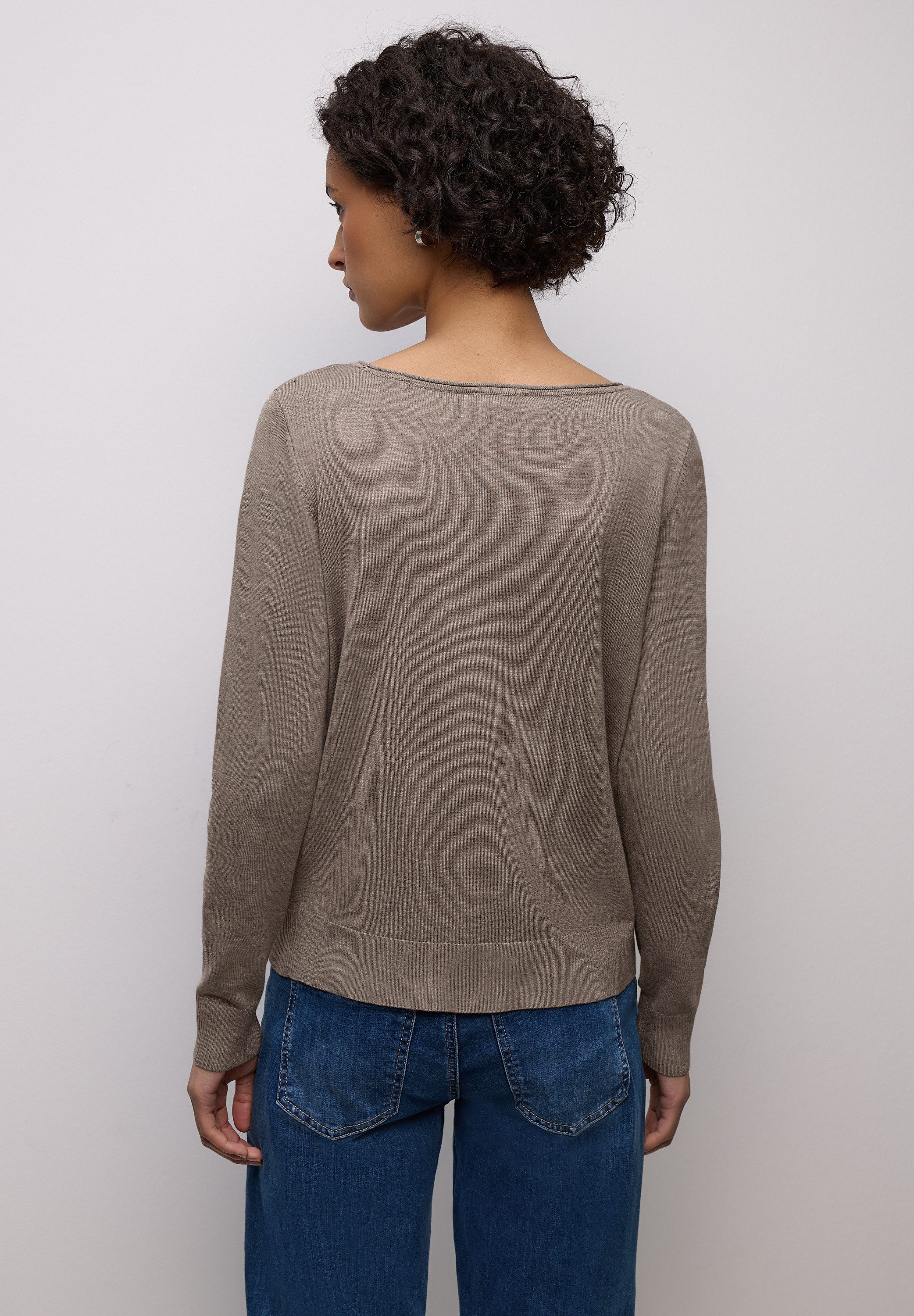 STREET ONE Longpullover mit Strick-Detail