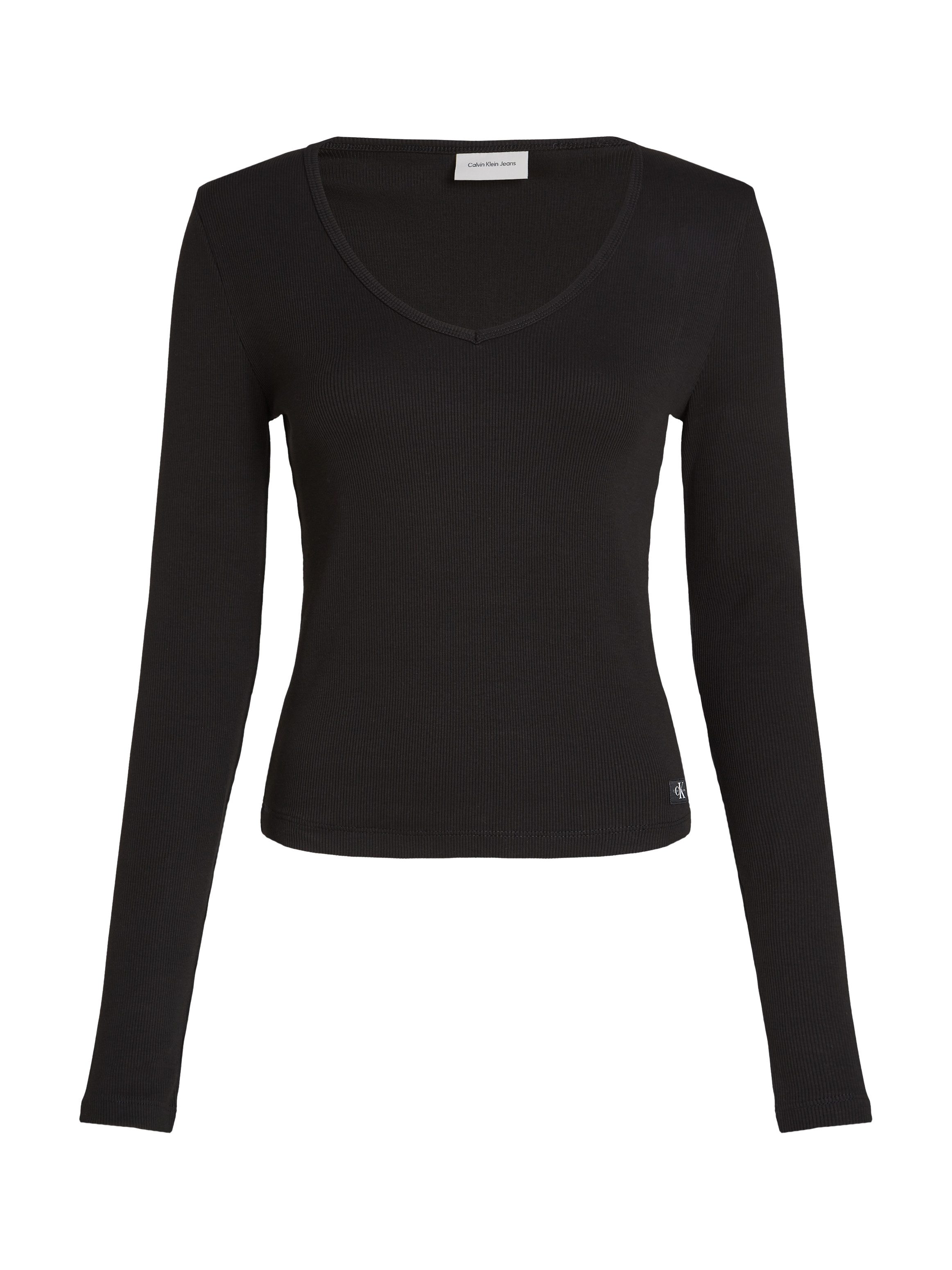 Calvin Klein Jeans Langarmshirt WOVEN LABEL günstig online kaufen