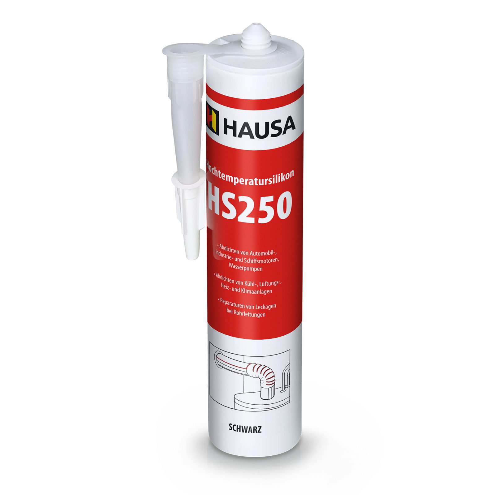 Hausa Silikon, Hochtemperatur-Silikon HS250 schwarz, (Schnelle günstig online kaufen