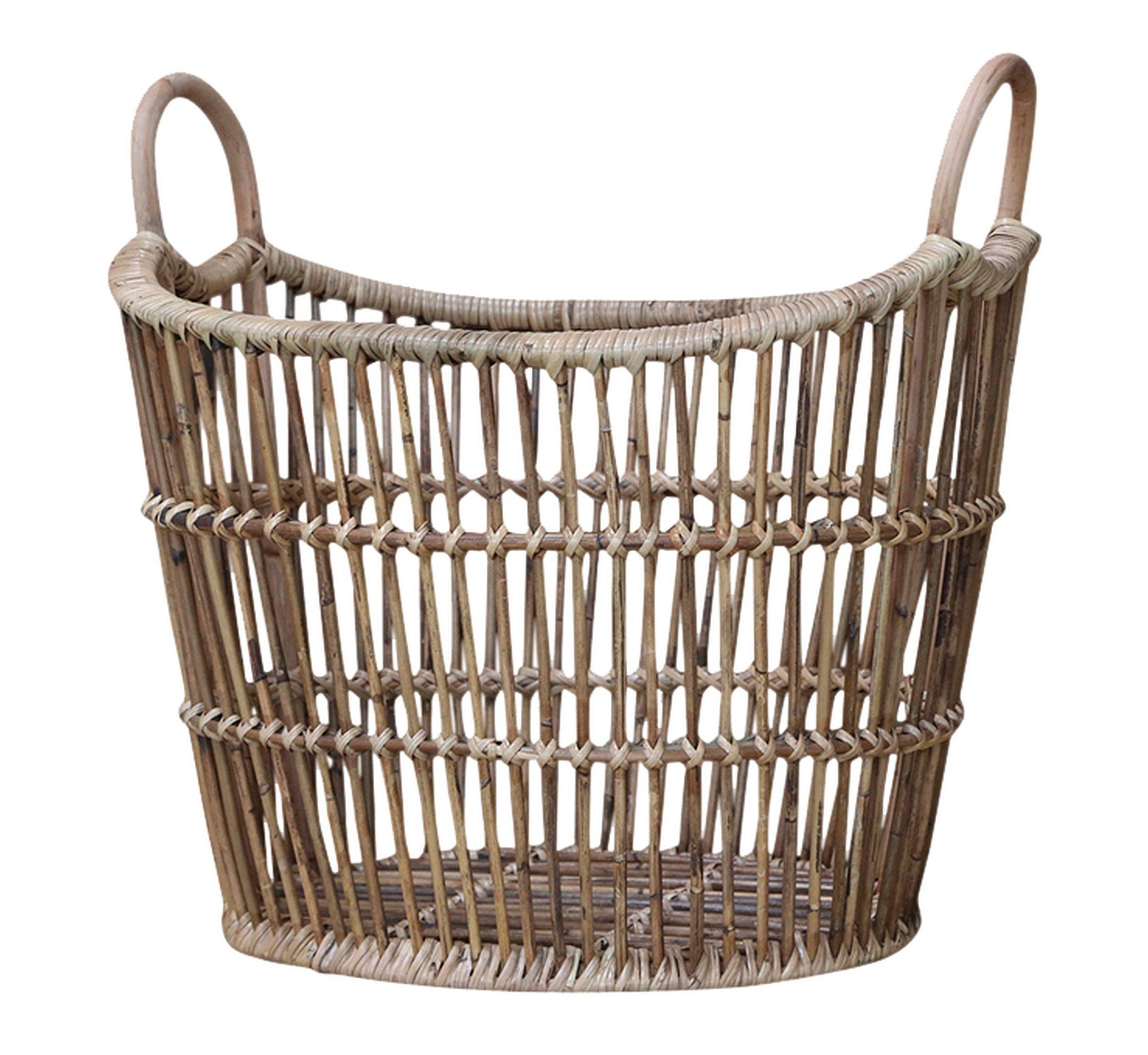 Chic Antique Dekokorb Altfranzösischer Korb Rattankorb Deko Korb Rattan Chic Antique