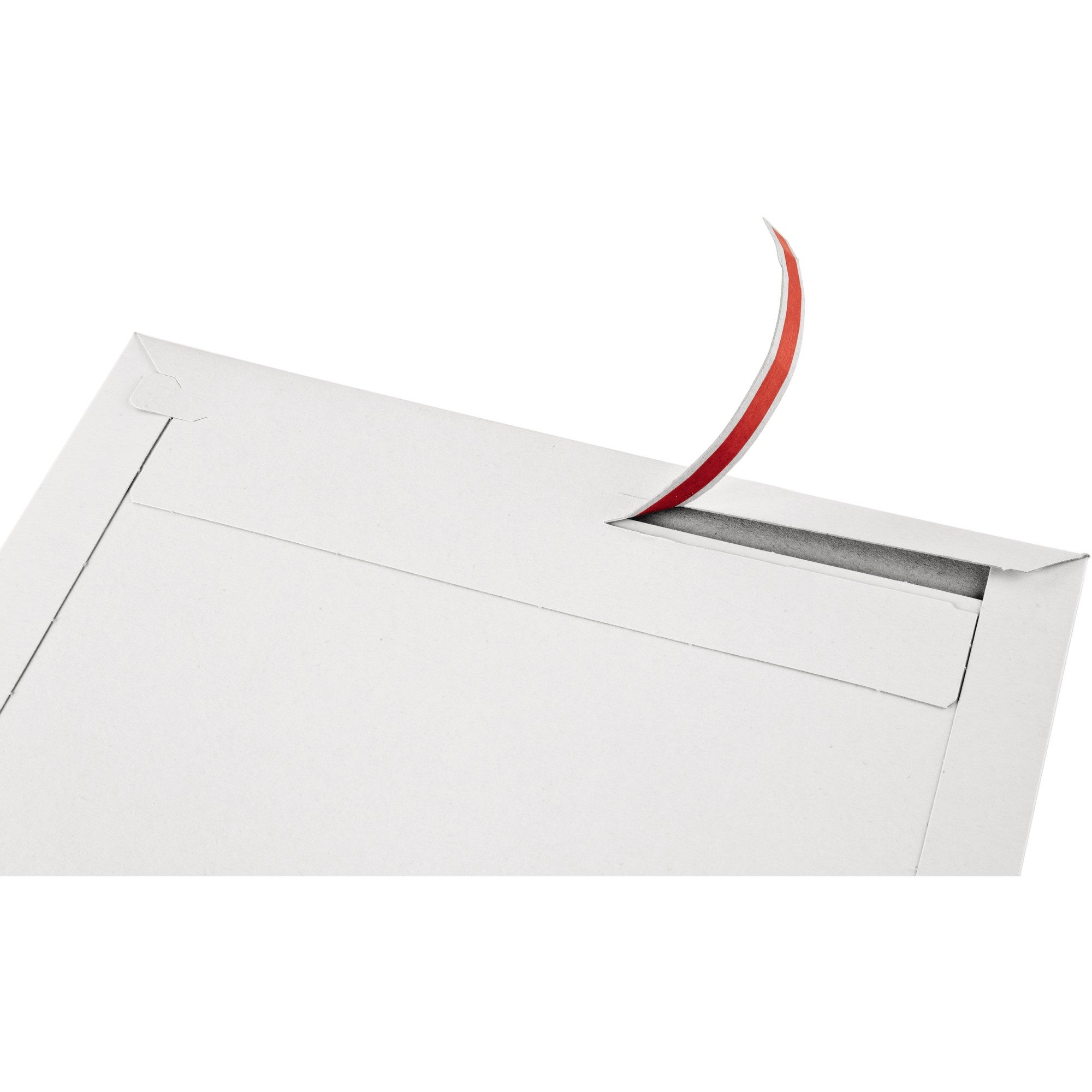 COLOMPAC Versandkarton Geschenkbox Small CP068.92/02 rote Schleife weiß