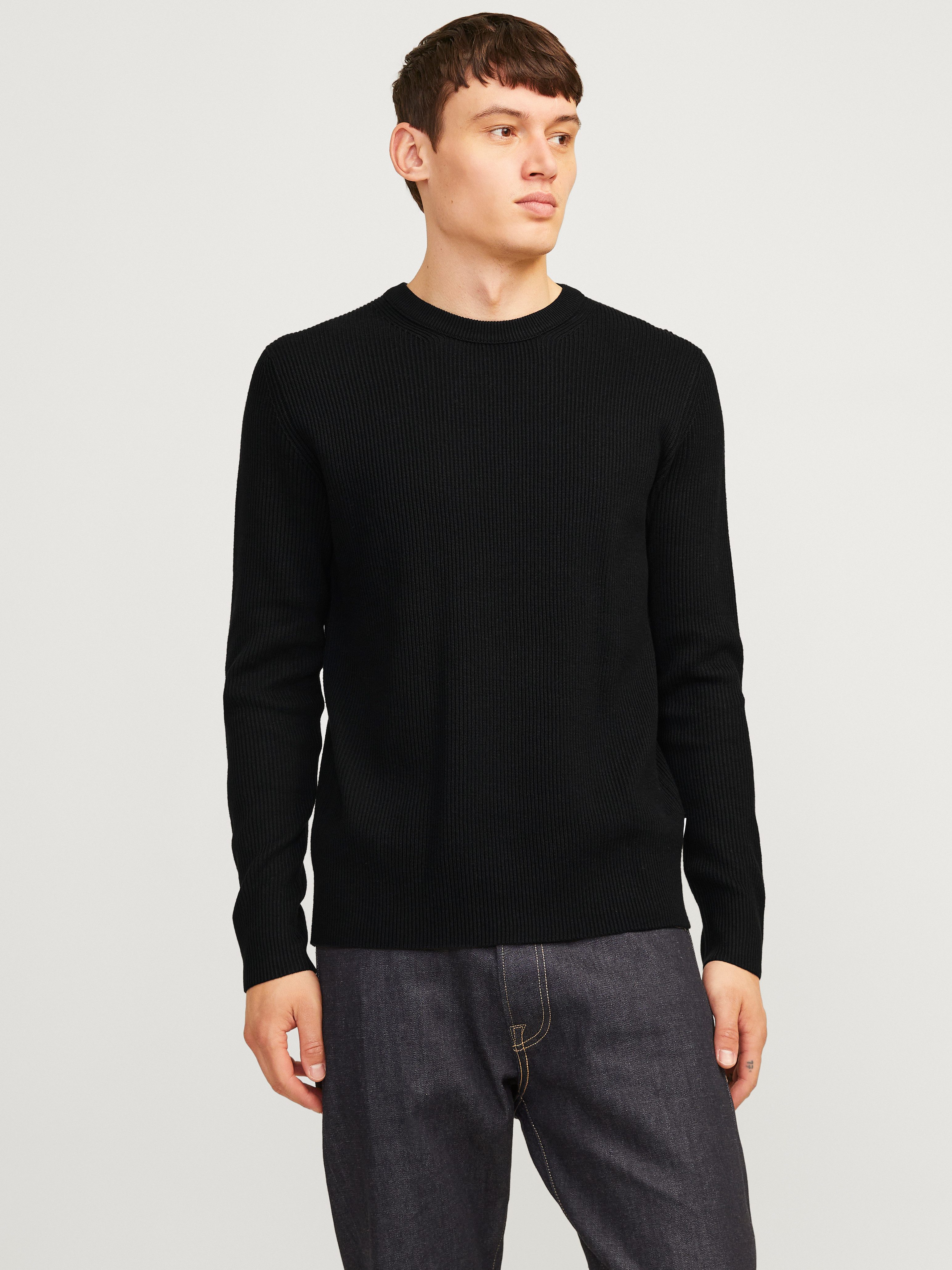 Jack & Jones Rundhalspullover JJEPERFECT – Pullover mit pflegeleichter Qual günstig online kaufen
