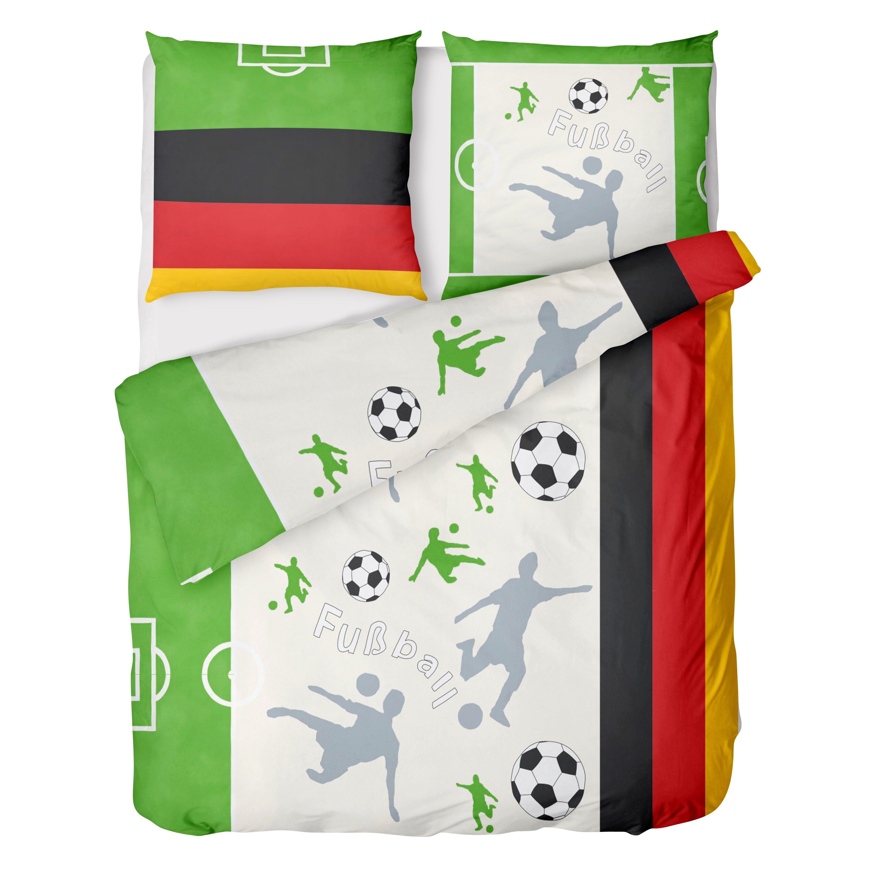 LINKHOFF Kinderbettwäsche Fußball Bettwäsche 135x200 + günstig online kaufen