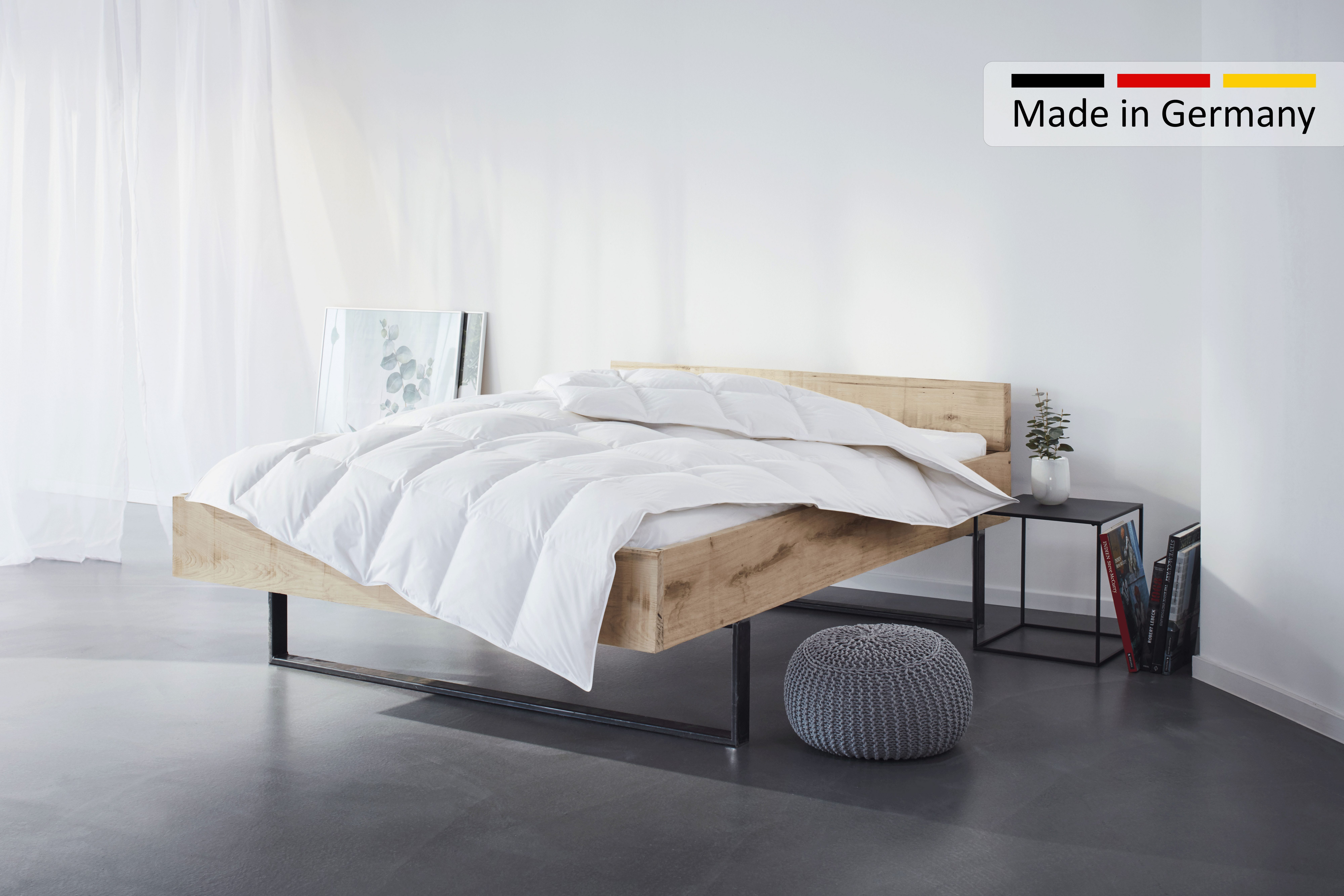 OTTO home Daunenbettdecke Kyam, NEUHEIT! Bettdecke für Sommer oder Winter, Füllung: 90% Daunen, 10% Federn, Bezug: 100% Baumwolle, Bettdecke 135x200, 155x220 cm und weiteren Größen erhältlich