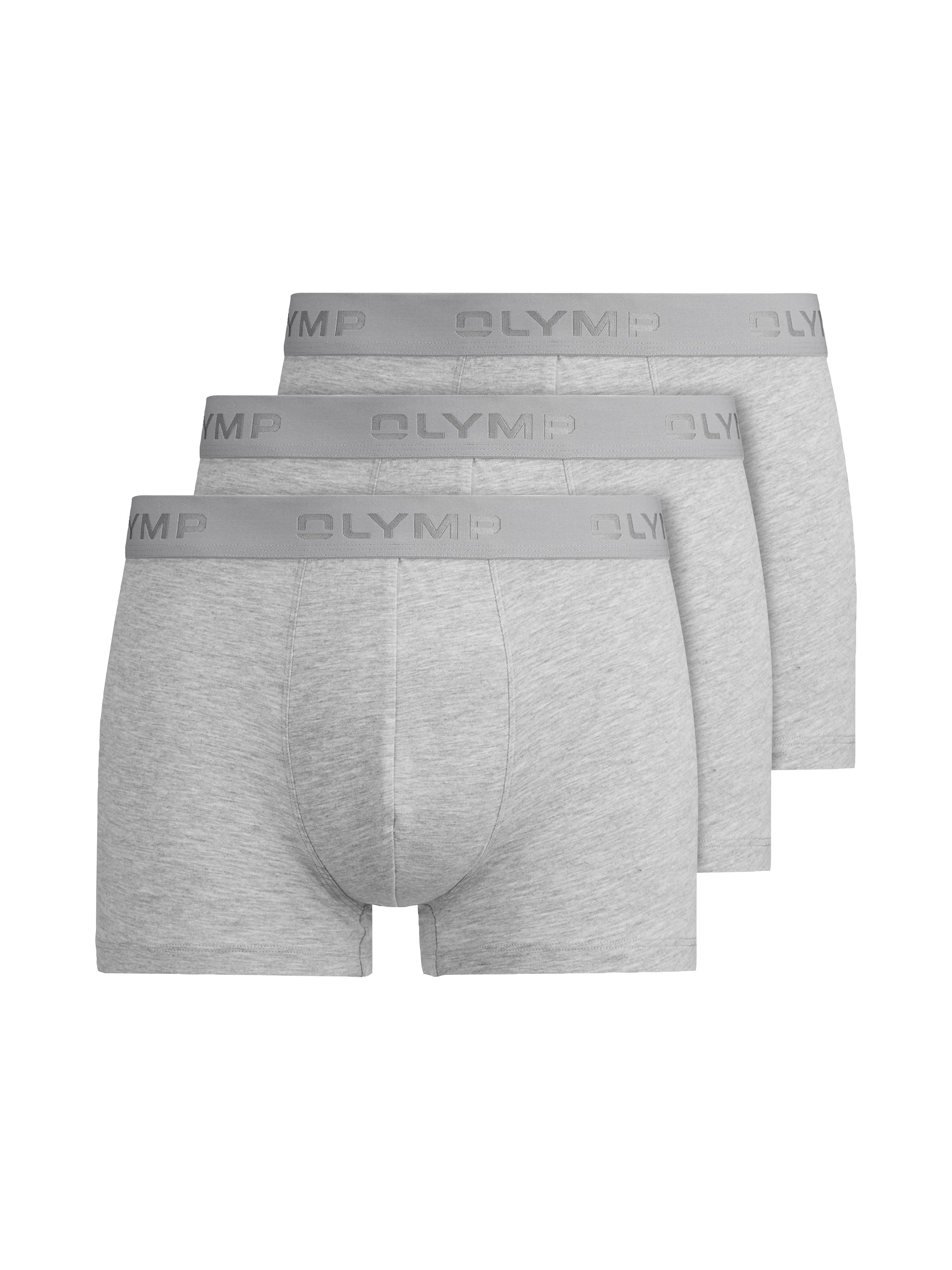 OLYMP Boxershorts (Packung, 3-St., 3er) mit Logodruck am Bund günstig online kaufen
