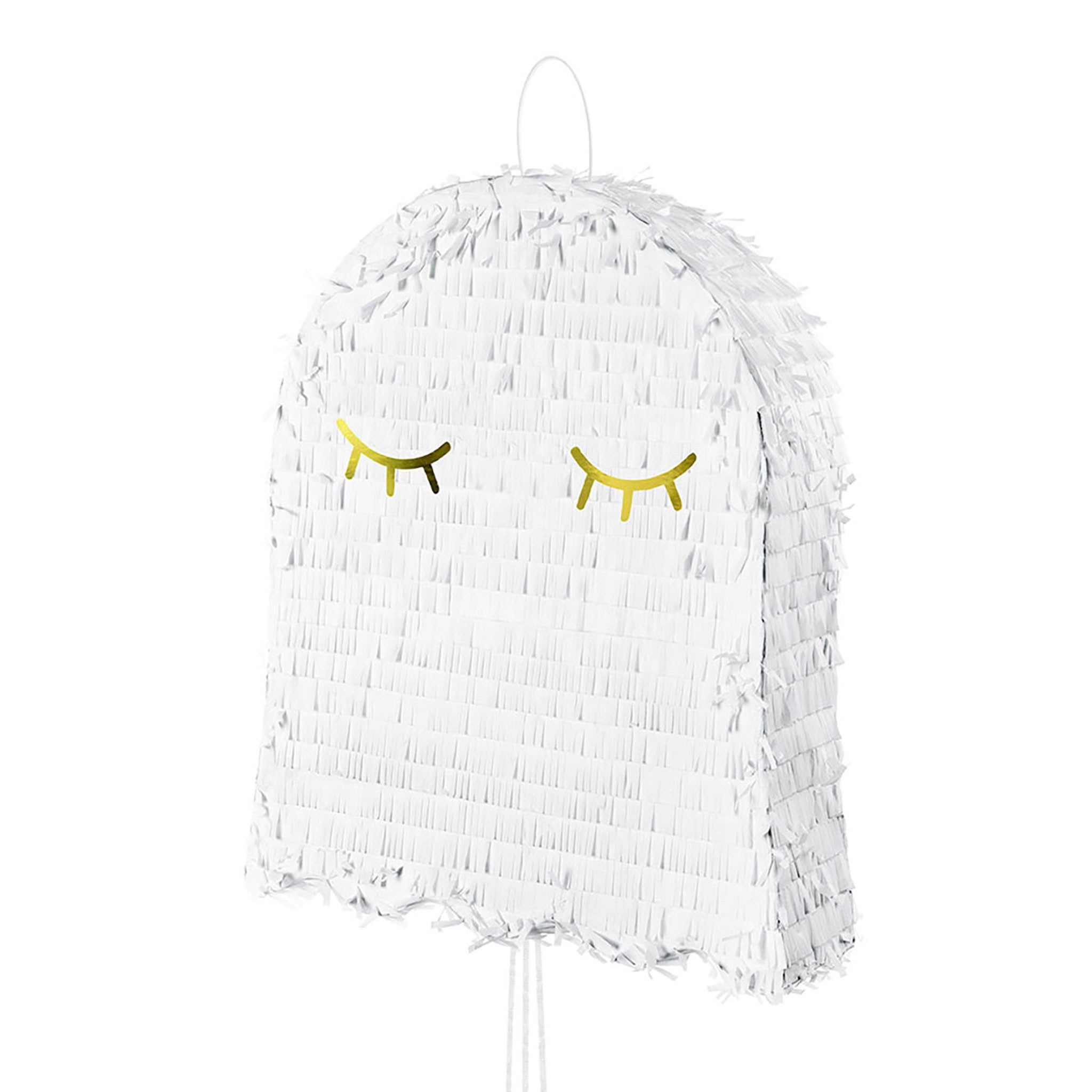 partydeco Pinata, Piñata 38x10x50cm Geist zum Befüllen Weiß
