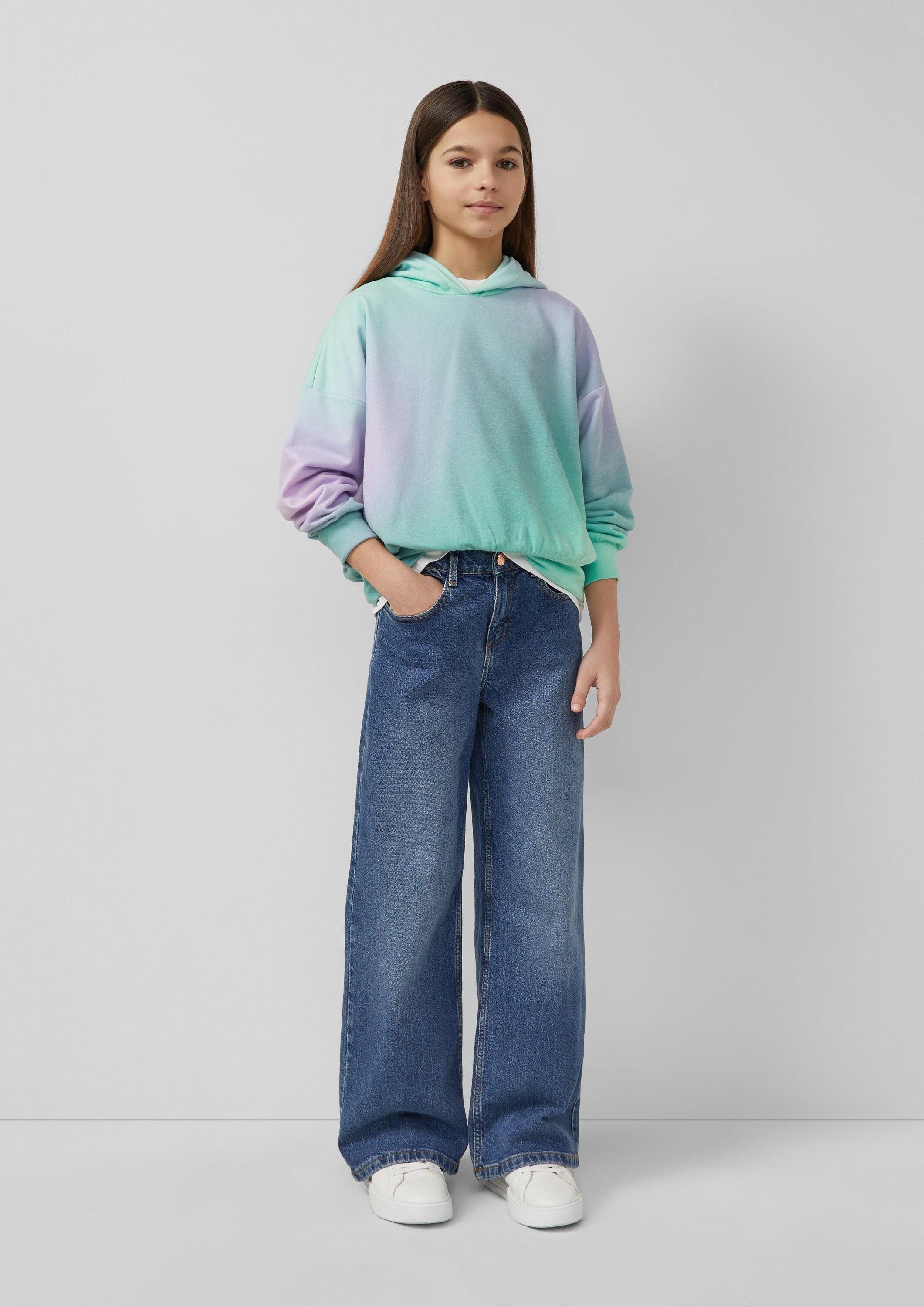 s.Oliver Sweatshirt Sweatshirt Oversized-Sweatshirt mit Farbverlauf
