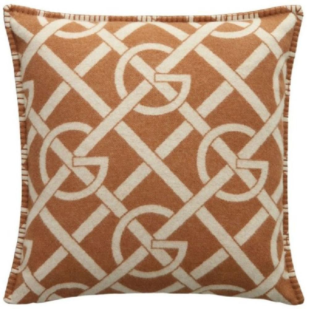 Gant Kissenhülle Gant Home Kissenhülle Wolle G-Pattern Burnt Sugar (50x50cm)