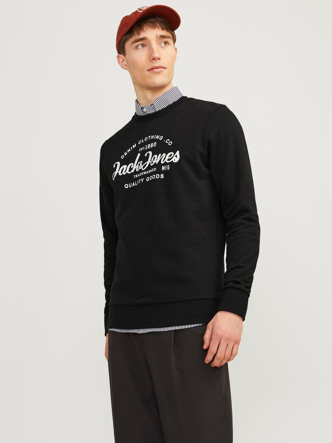 Jack & Jones Sweatshirt JJFOREST SWEAT CREW NECK