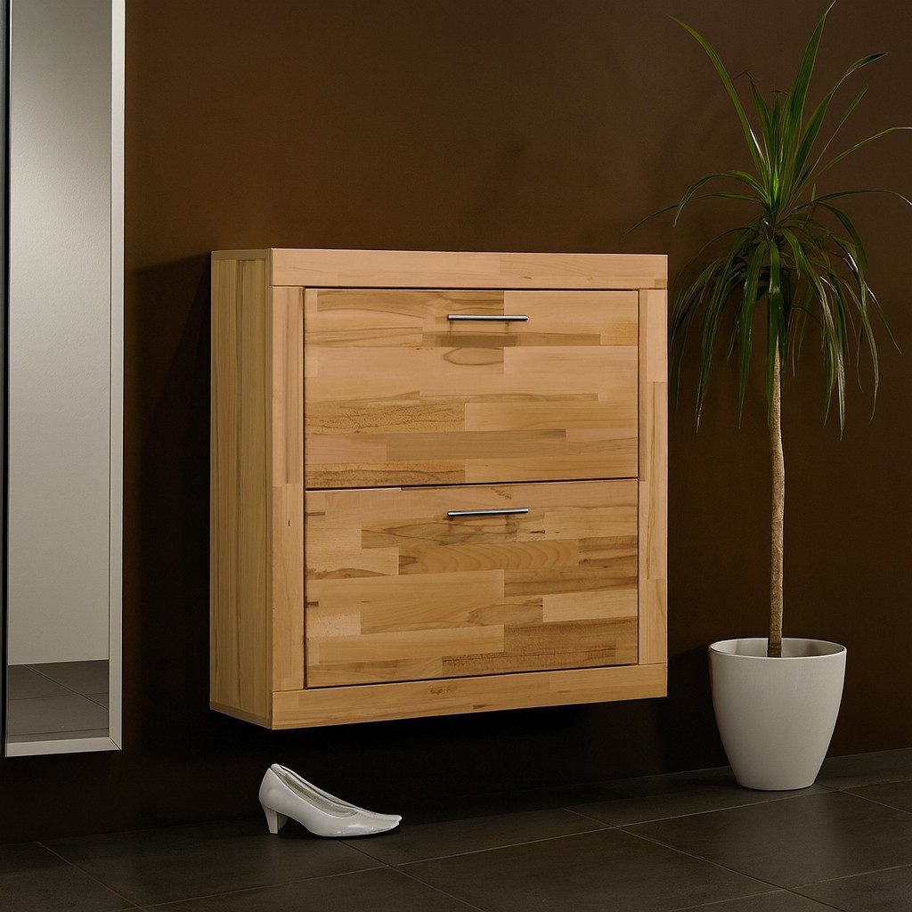 bv-vertrieb Hängeschuhschrank Schuhkommode Kernbuche Hängeschuhschrank mit günstig online kaufen