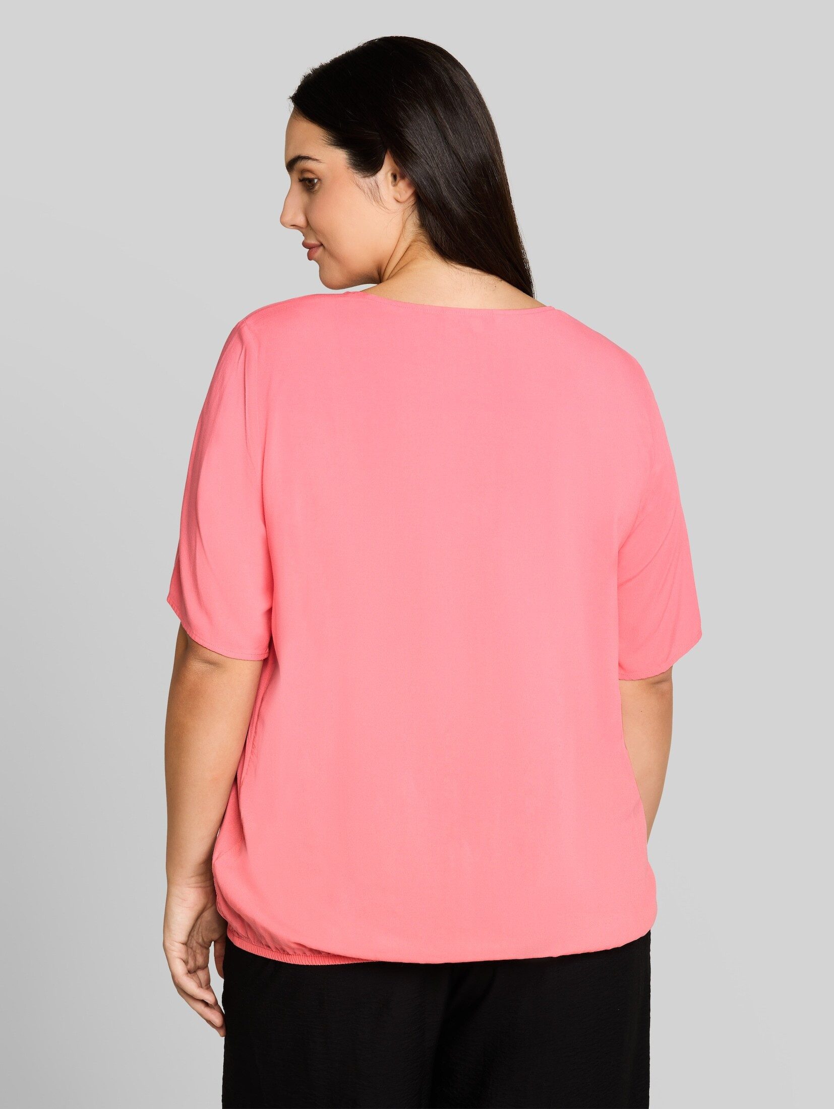 TOM TAILOR PLUS Kurzarmbluse Blusen & Shirts Plus Size - Bluse aus Viskose