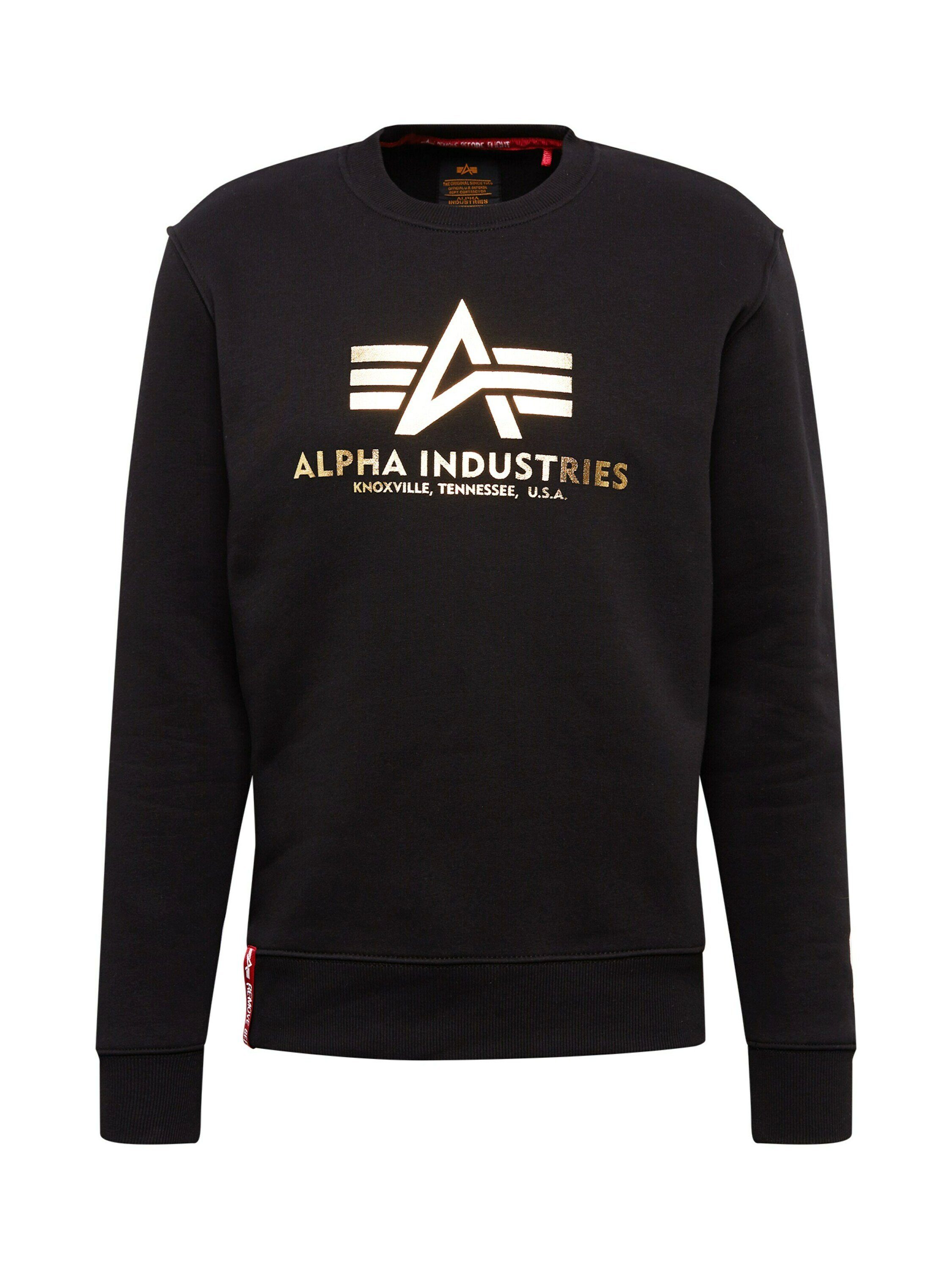 Alpha Industries Sweatshirt (1-tlg) gold black/yellow
