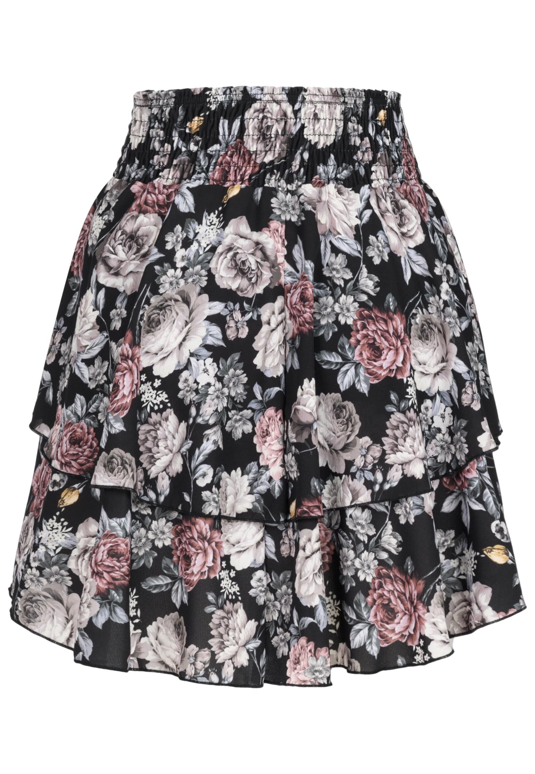 CLOUD 5IVE Sommerrock CLOUD 5IVE Tiered Mini Skirt wit flower aop (1-tlg) günstig online kaufen