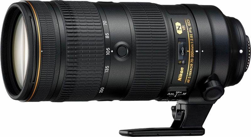Nikon AF-S NIKKOR 70-200 MM 1:2.8E FL ED VR Objektiv, (inkl. HB-58, CL-M2)