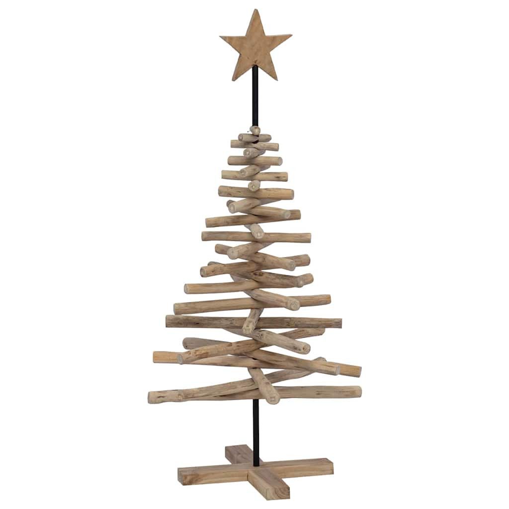 vidaXL Künstlicher Weihnachtsbaum Weihnachtsbaum Braun 120 cm Massivholz