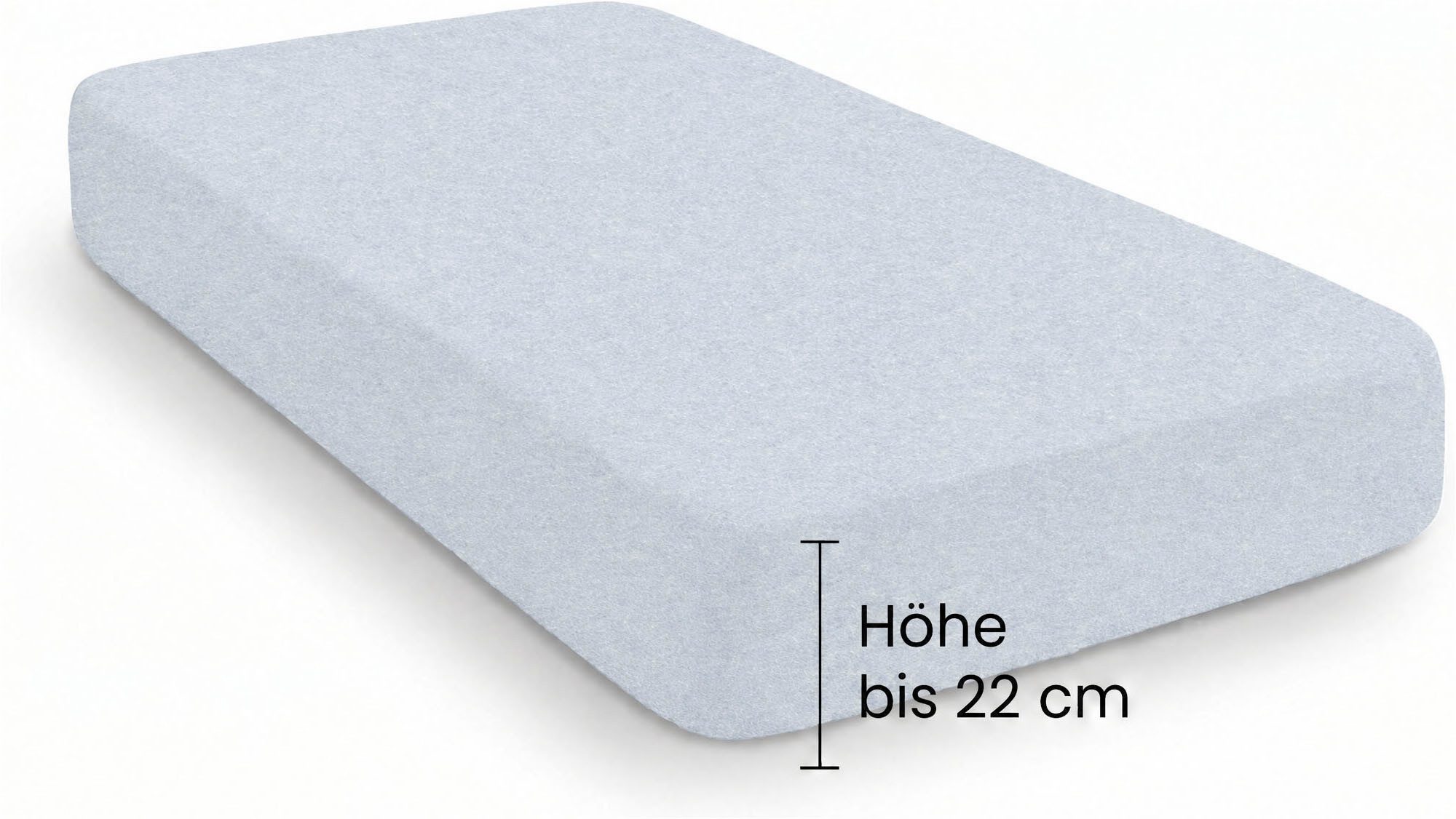 Biberna Spannbettlaken 0841380 HERMAL Premium Melange-Biber Spannbetttuch 100% Baumwolle, Flanell, Gummizug: rundum, (1 Stück), Biber, wärmend & weich, Rundumgu – Bild 2 von 5
