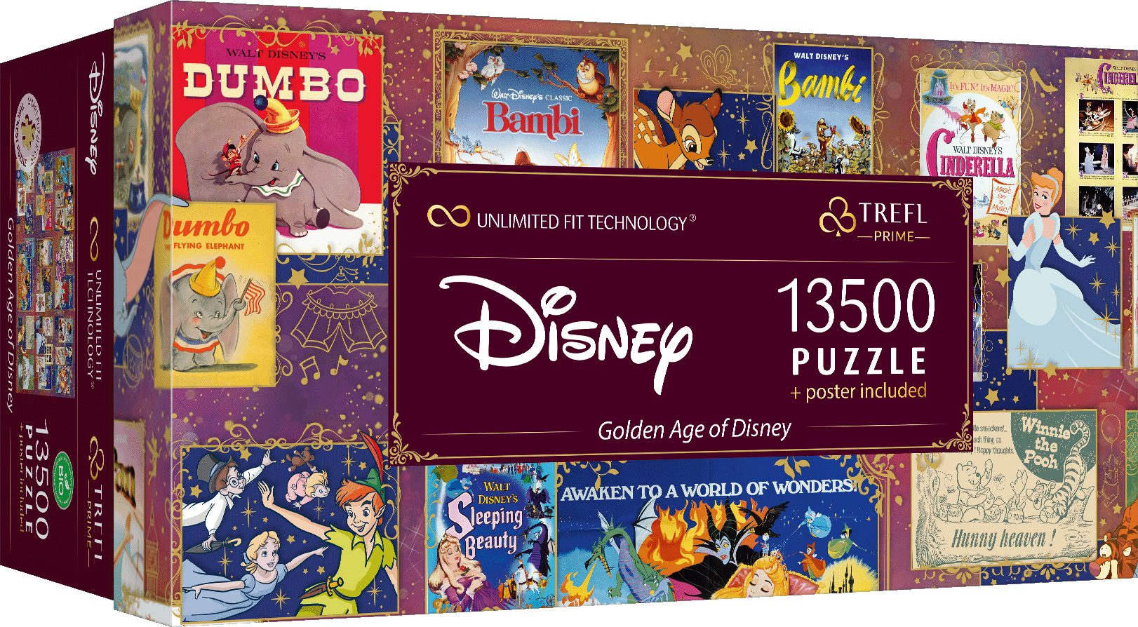 Trefl Puzzle Golden Age of Disney 13500 Teile Puzzle, 13500 Puzzleteile, Ma günstig online kaufen