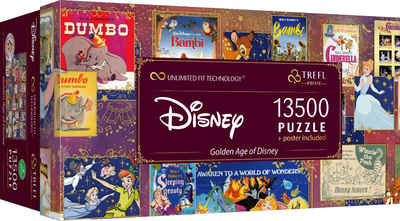 Trefl Puzzle Trefl Golden Age of Disney 13500 Teile Puzzle, Puzzleteile, Made in Europe