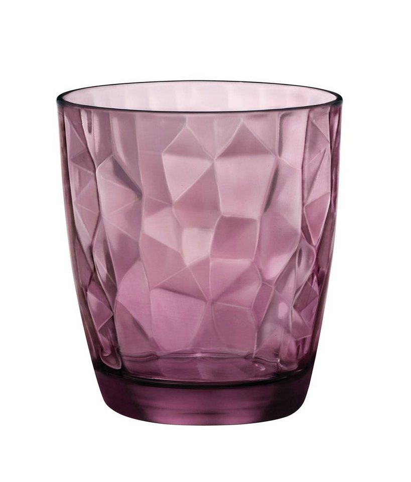 Bormioli Rocco Gläser-Set Diamond 6St. (Farbe Rock, purple, Trinkgläser 305  ml)