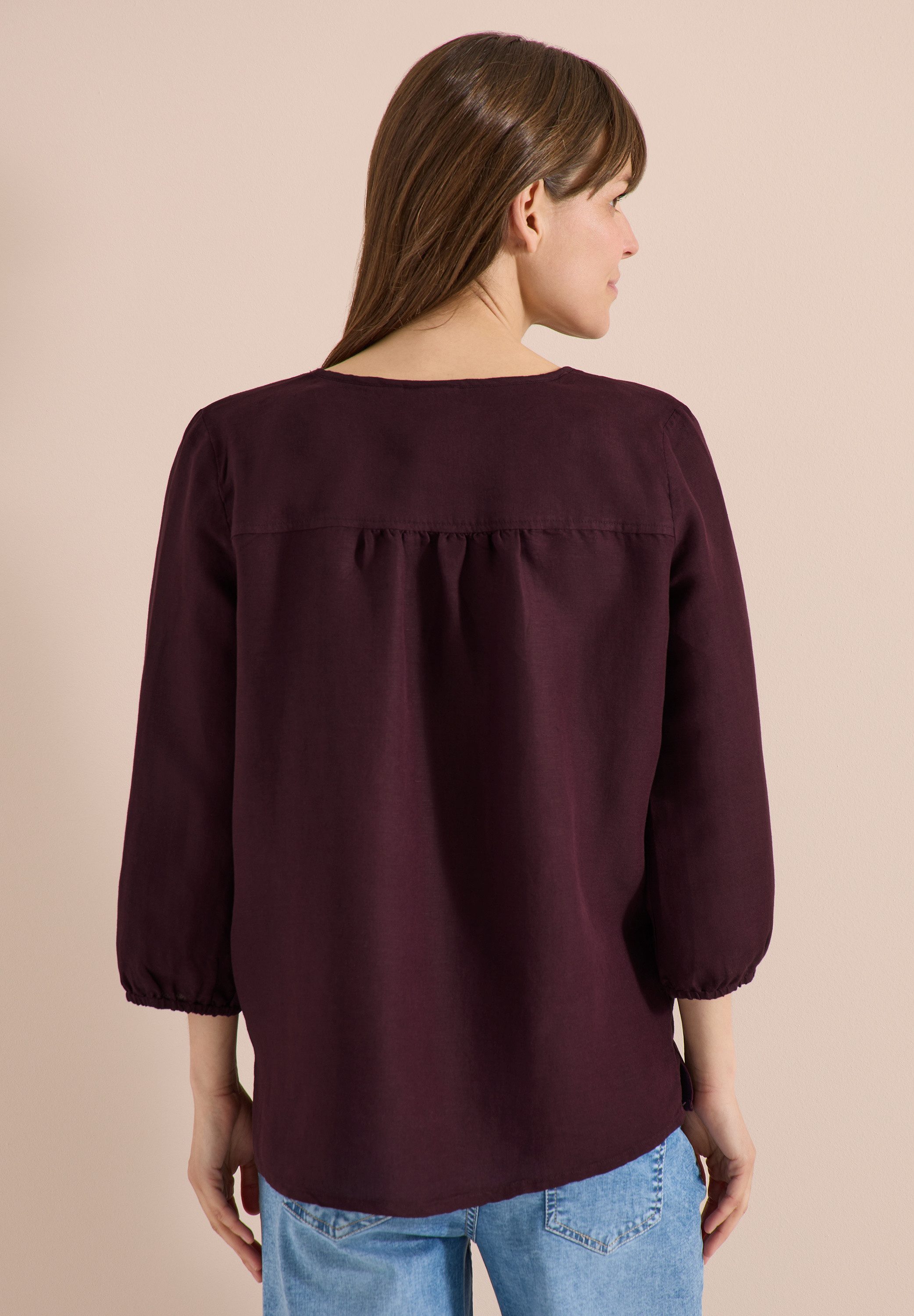 CECIL Shirtbluse mit Leinenanteil