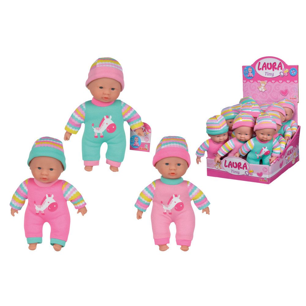 Anziehpuppe Puppe Laura Tiny 20cm 3fach sortiert