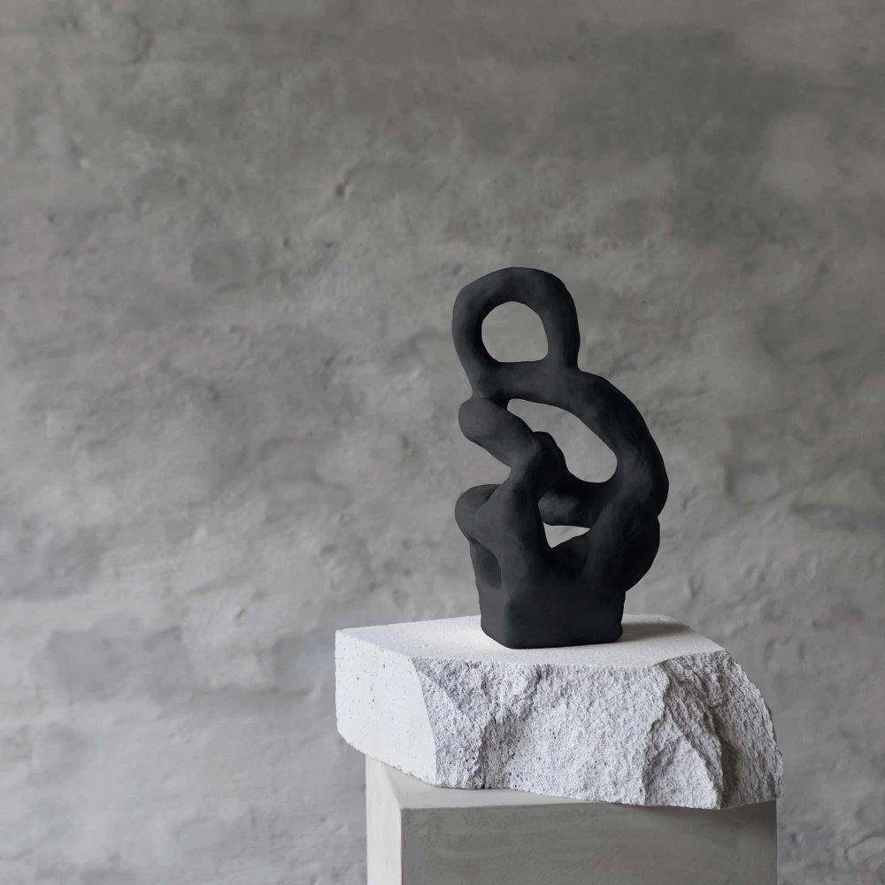 Black Mette Skulptur Piece Skulptur Art Ditmer