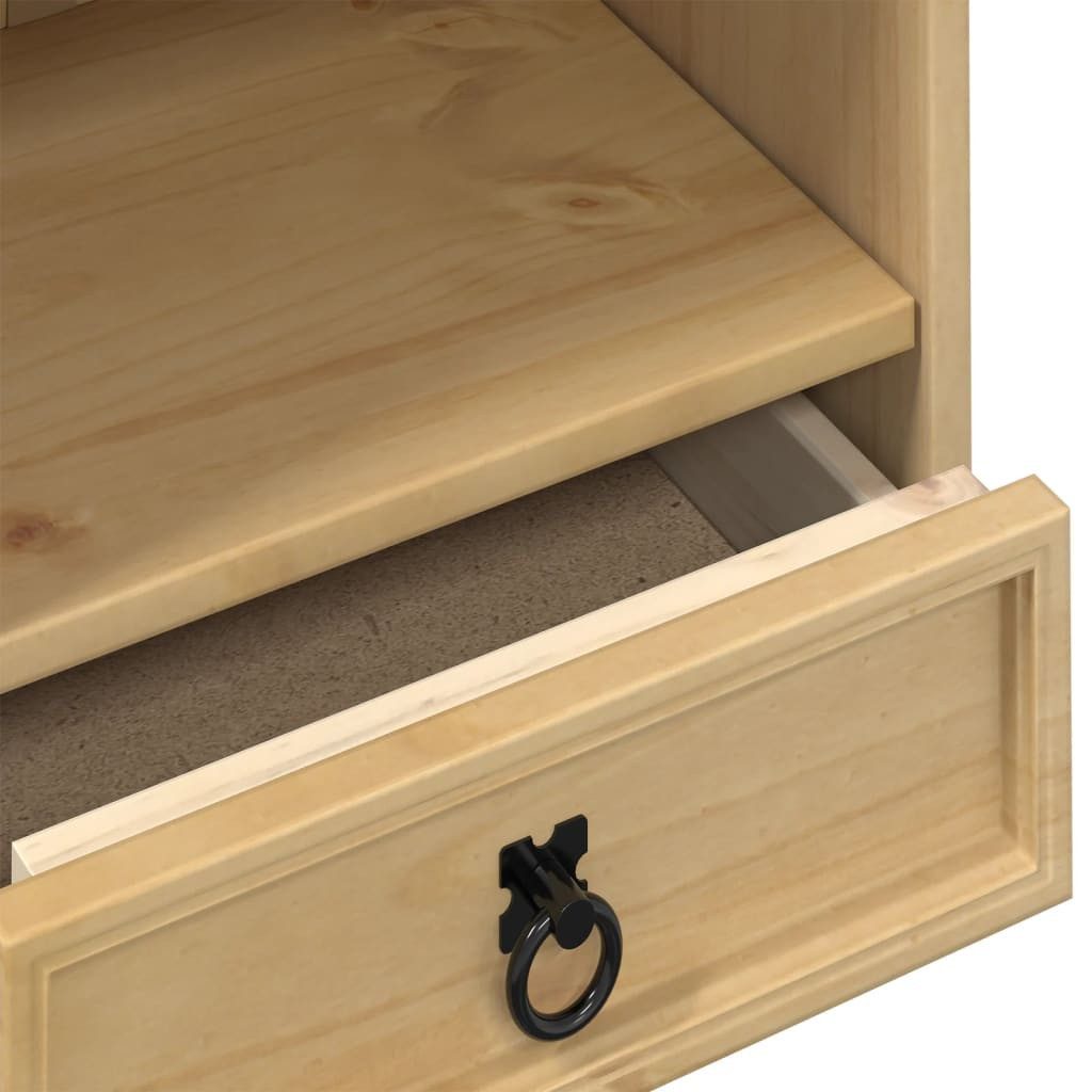 furnicato CD-Regal CD-Schrank Corona 40x30x110 cm Massivholz Kiefer, 1-tlg.