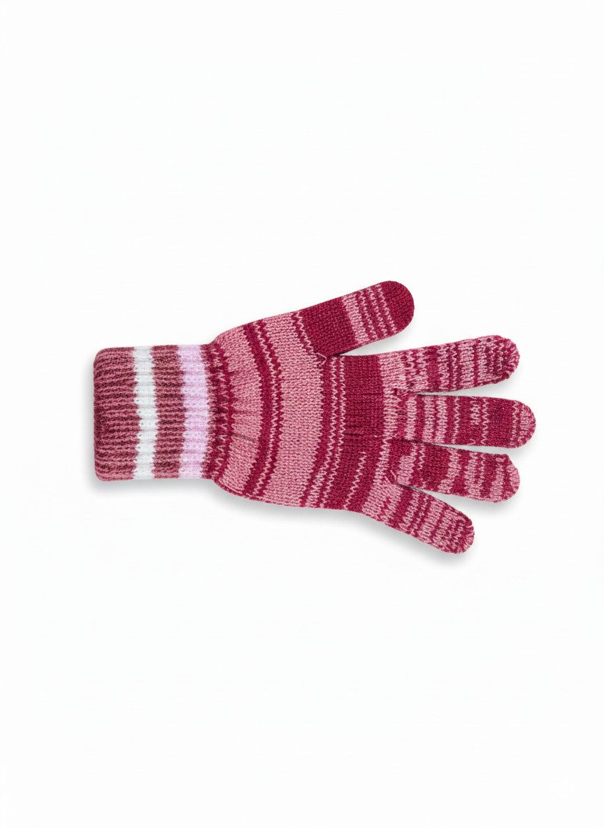 herémood Strickhandschuhe Kinder Strickhandschuhe Winter Acryl Warm Rosa Jungen Mädchen (Kinderhandschuhe gestrickt – Mädchen Jungen Winter, 2-St., Weiche warme Acryl Handschuhe – Schule Freizeit Outdoor) Elastisch, pflegeleicht & bequem – unisex Kinder Strickhandschuhe
